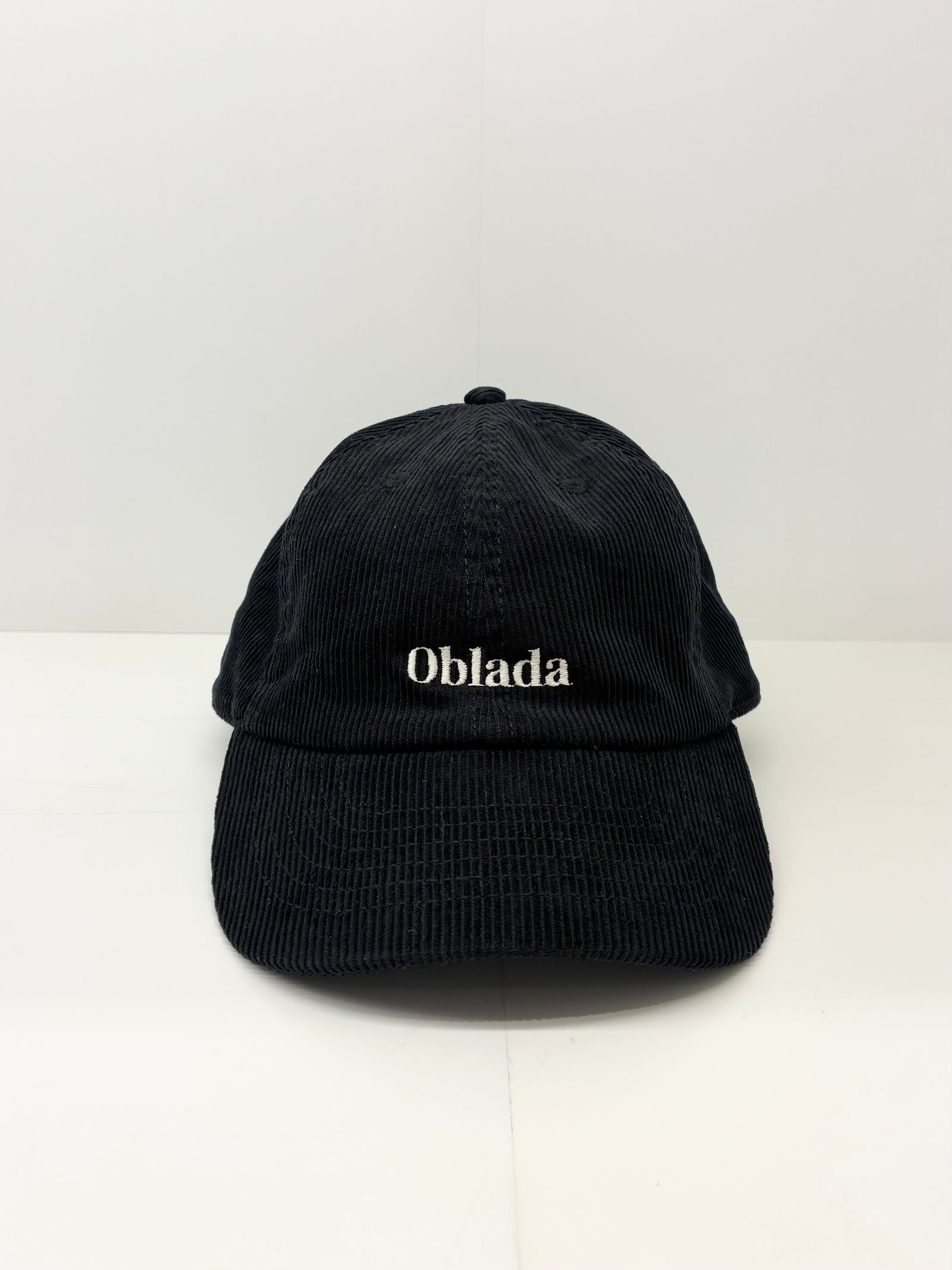 週末まで値下完売【Oblada】CORDUROY CAP oblada - CORDUROY CAP / コーデュロイキャップ / ブラック