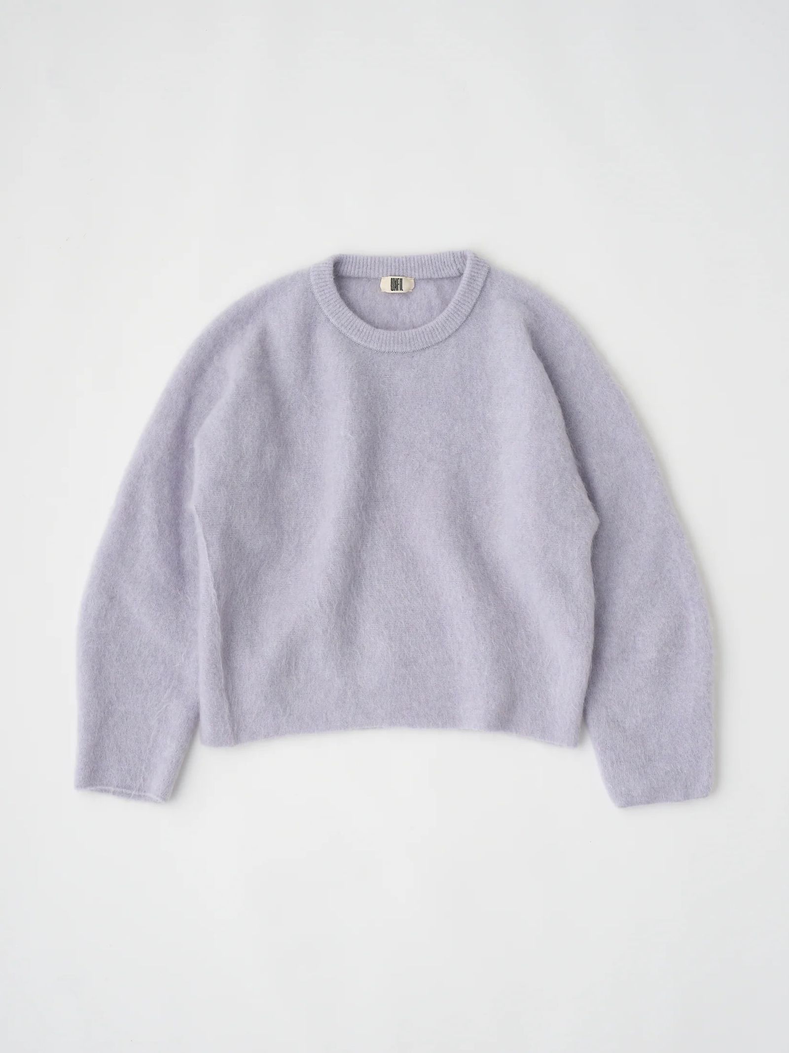 STRETCH SUPERKID MOHAIR CREW-NECK P/O / モヘヤニット / ライトブルー