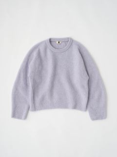 STRETCH SUPERKID MOHAIR CREW-NECK P/O / モヘヤニット / ライトブルー