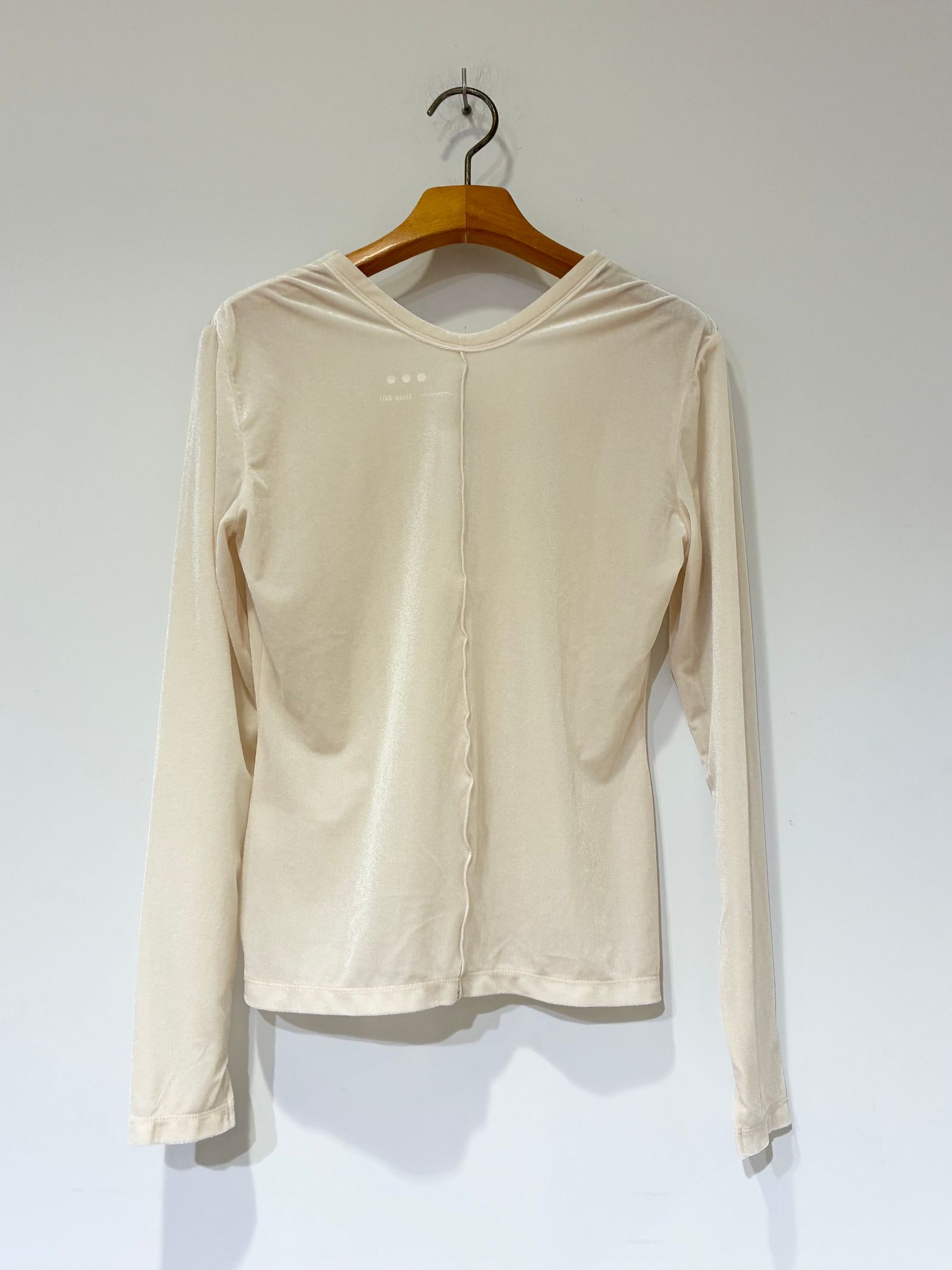 シアーベロア 長袖Tシャツ / エクリュ / アイボリー / ベージュ / ホワイト