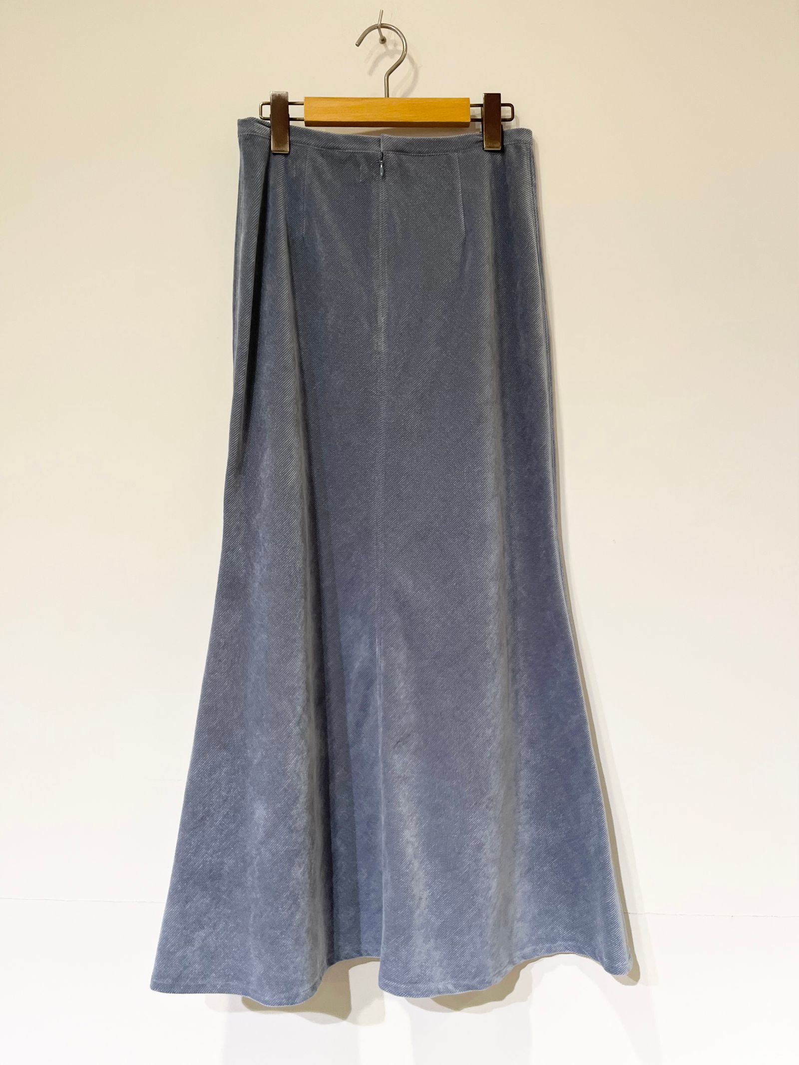 Bed&Breakfast / Chambray Corduroy Skirt / コーデュロイスカート / ライトブルー