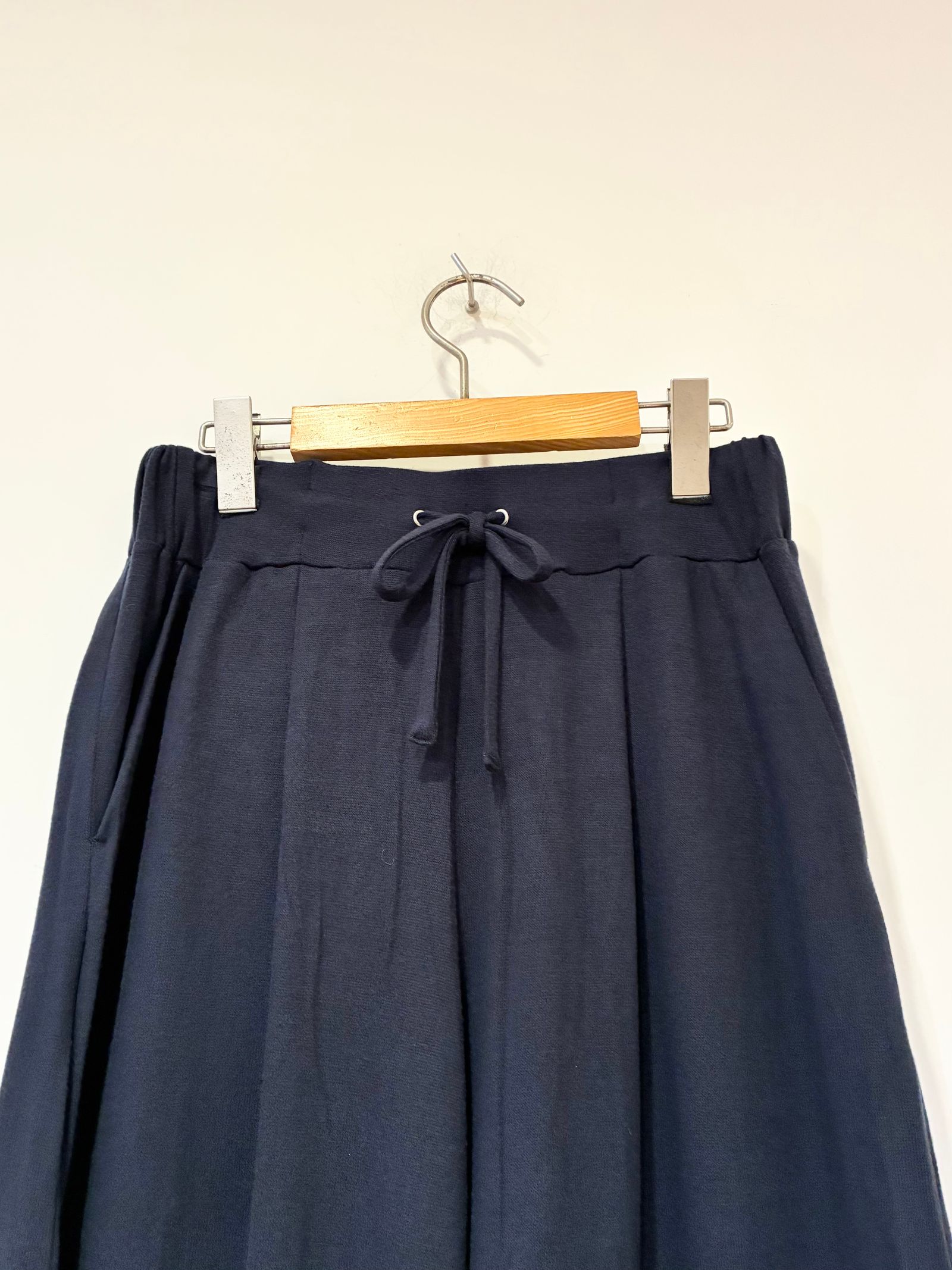 ブラッシュドセーター ワイドパンツ / ニットパンツ / ネイビー