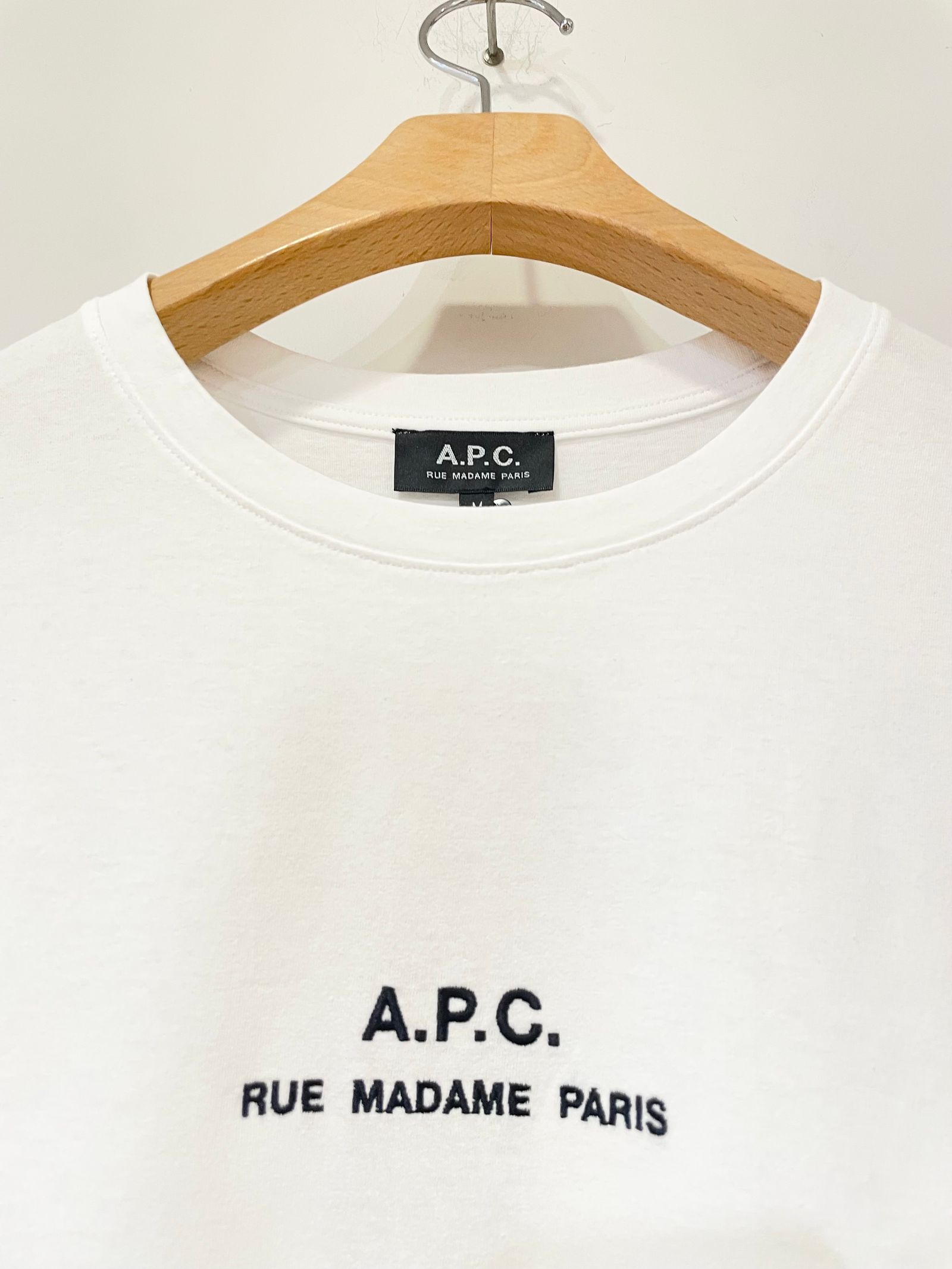Petite Rue Madame 長袖Tシャツ / 刺繍ロンT / ホワイト