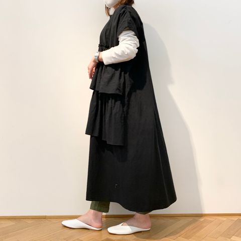 様々なコーディネートが楽しめるdahl'iaのシャツワンピース