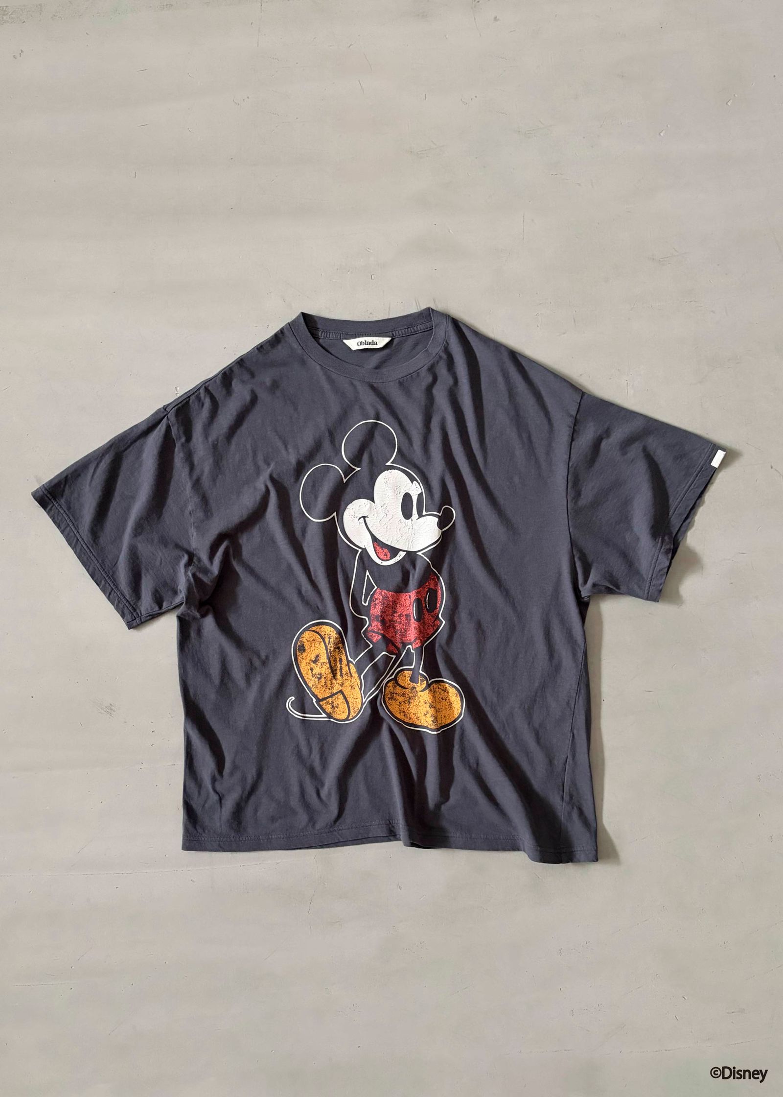 MICKEY TEE / ミッキープリントTシャツ / ブラック