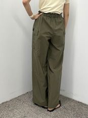 cotton cupra cargo easy pants / コットンキュプラカーゴイージーパンツ / カーキ