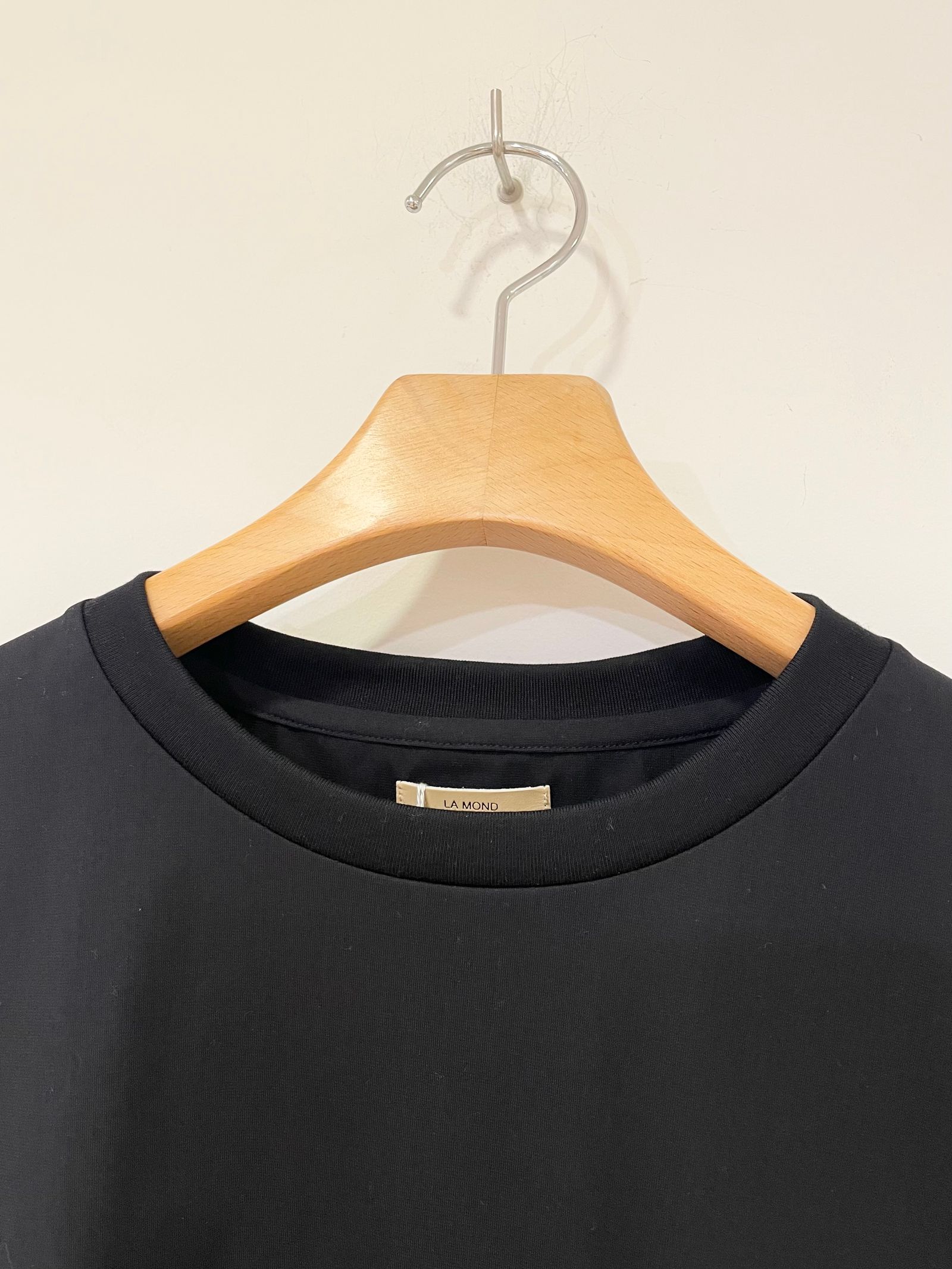 C/P Tricot Tee / コットンポリエステル半袖Tシャツ / ネイビーブラック