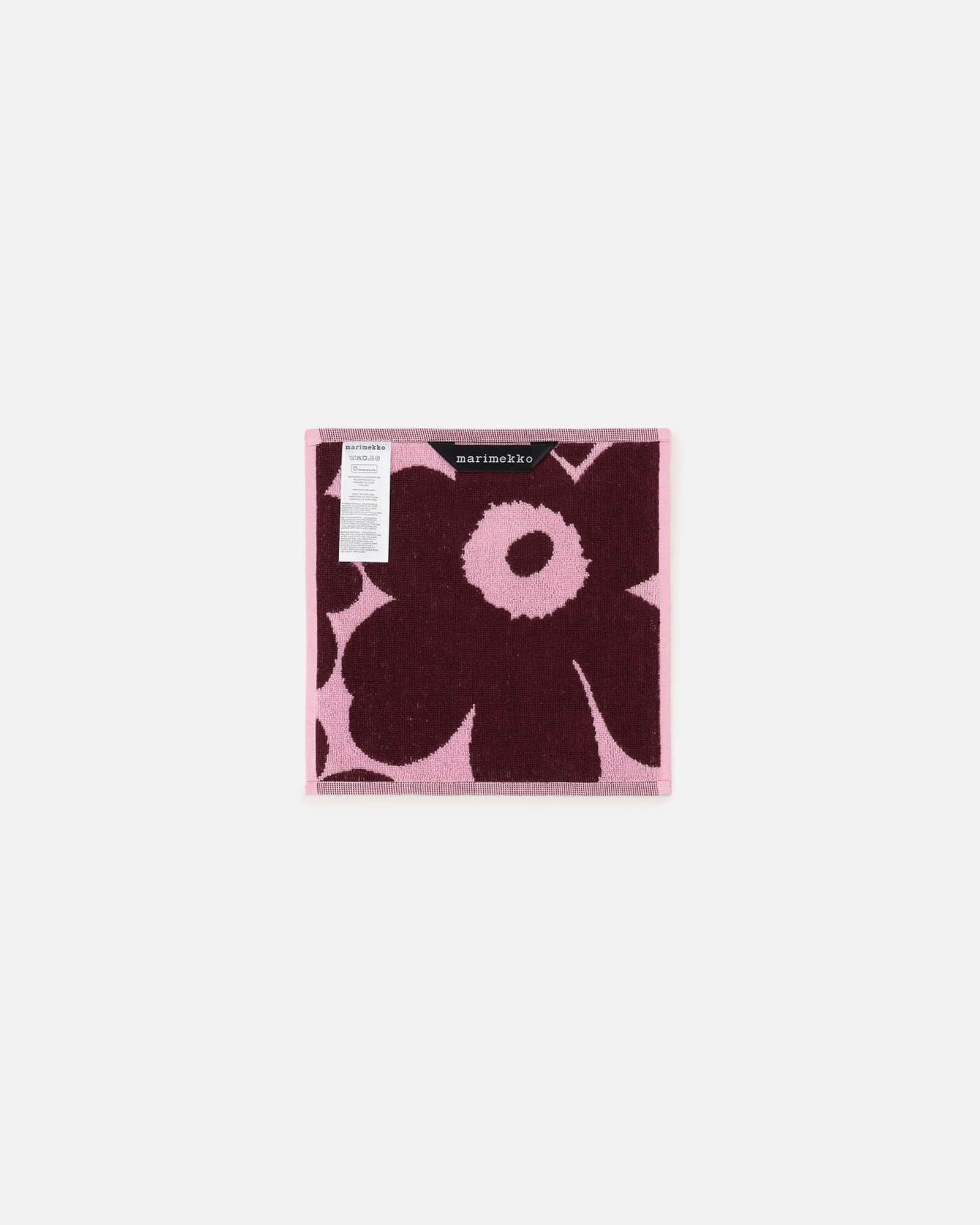 【日本限定】Unikko / ミニタオル / 26×26cm / ワインレッド / バーガンディ / ピンク