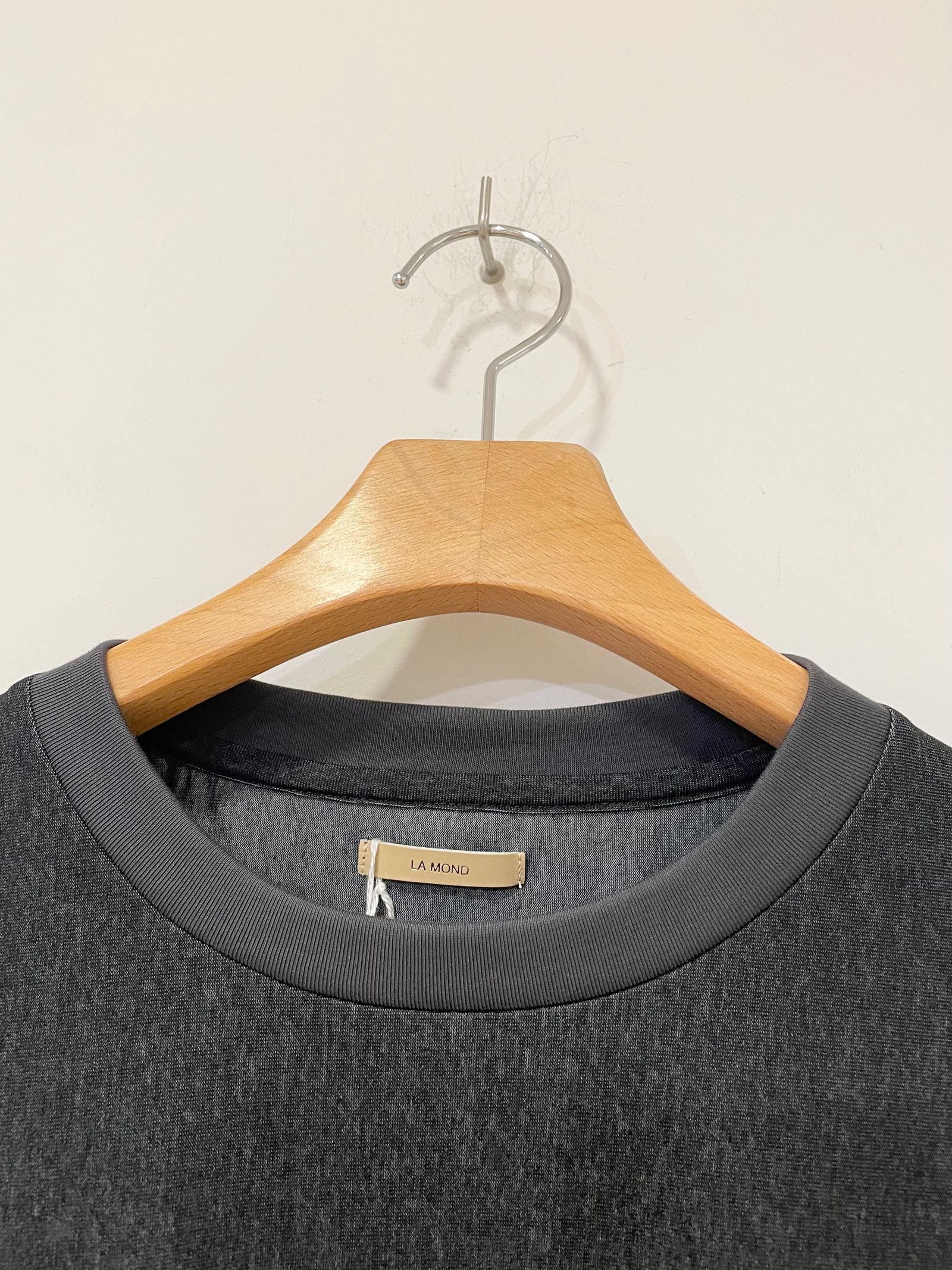 C/P Tricot Tee / コットンポリエステル半袖Tシャツ / チャコールグレー
