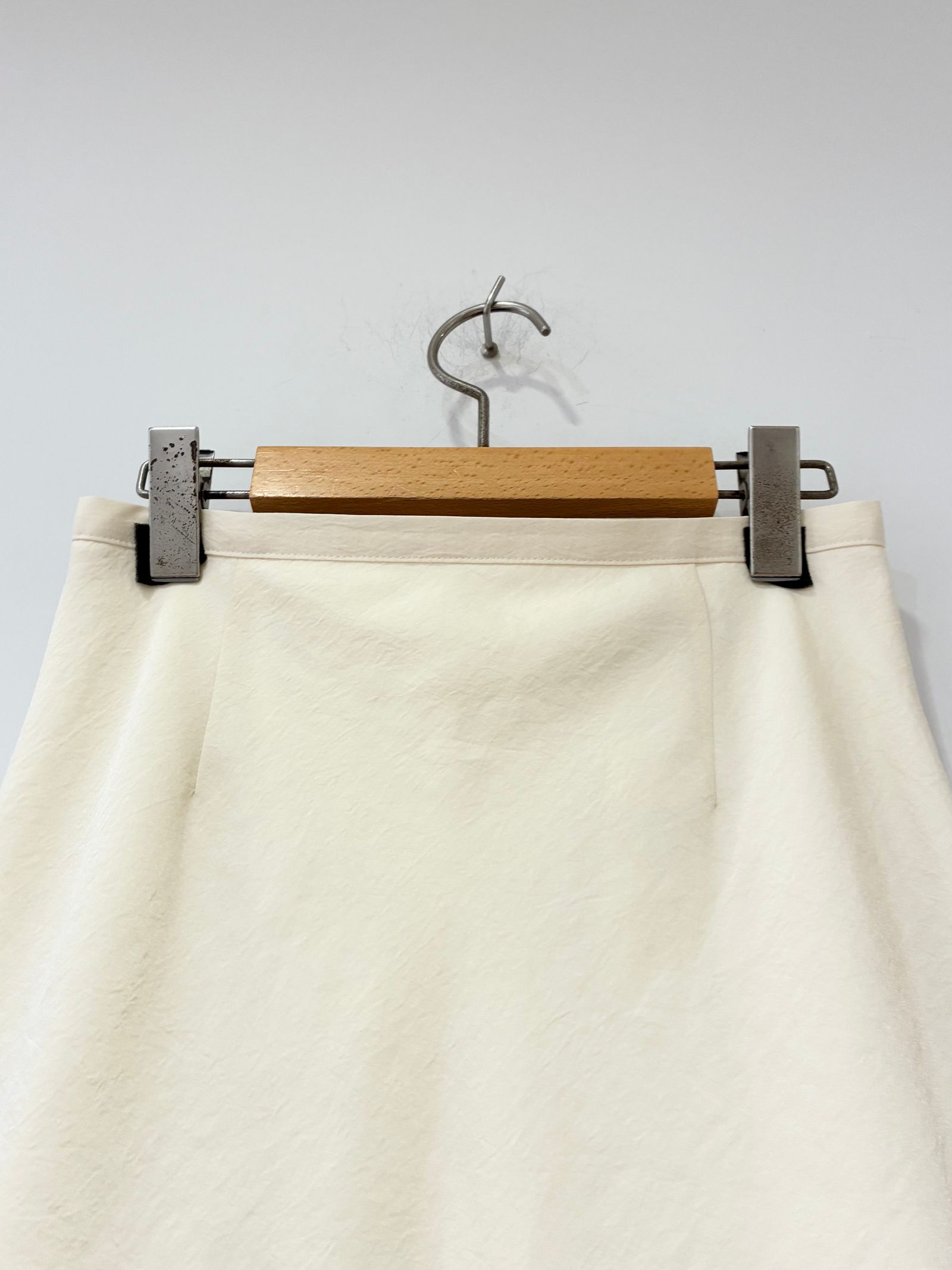Textured Satin Bias Skirt / マーメイドスカート / アイボリー