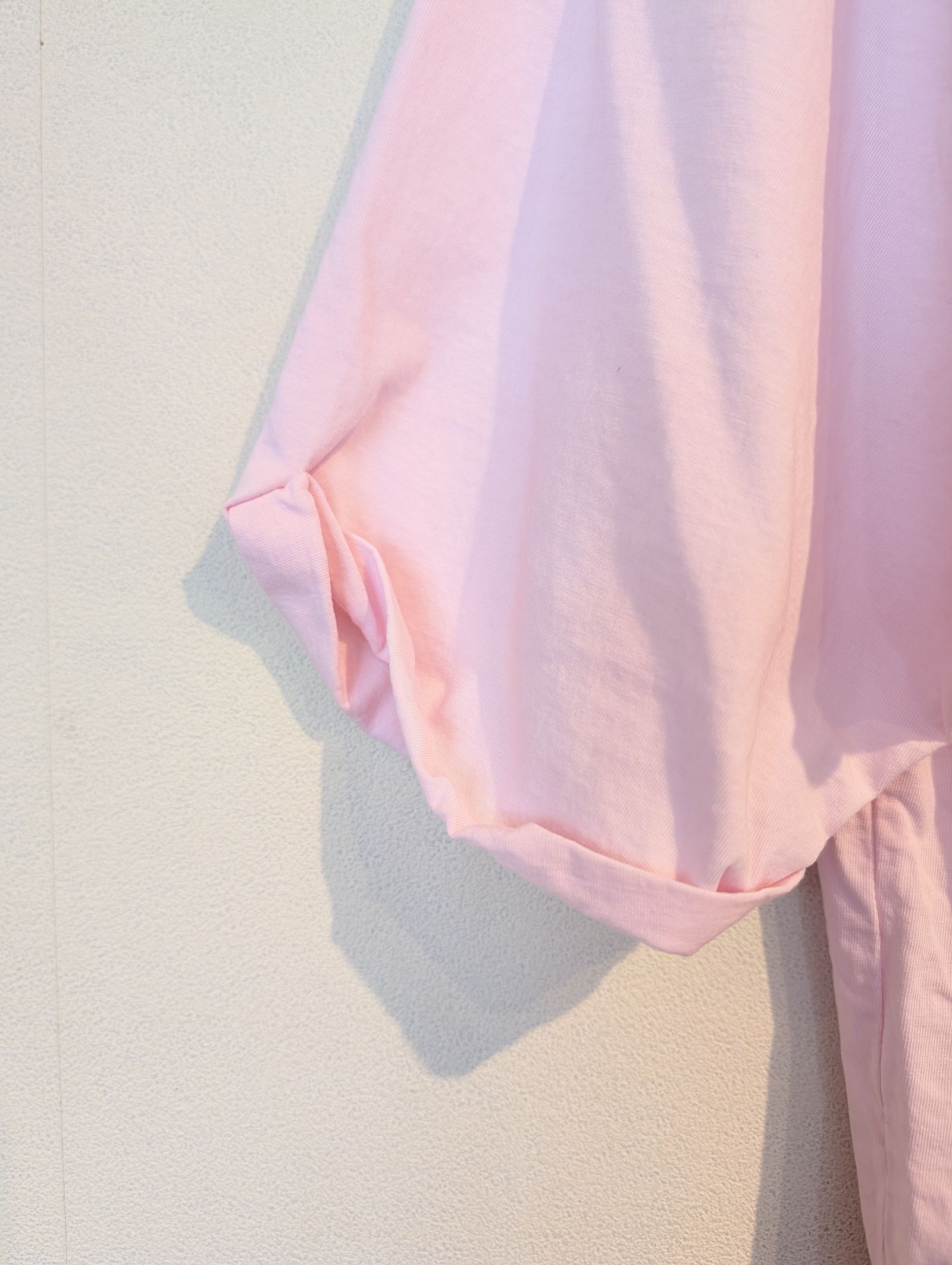 "CHAILLY"ロゴ5分袖T-shirt / 5分袖Tシャツ / ロゴTシャツ / ピンク