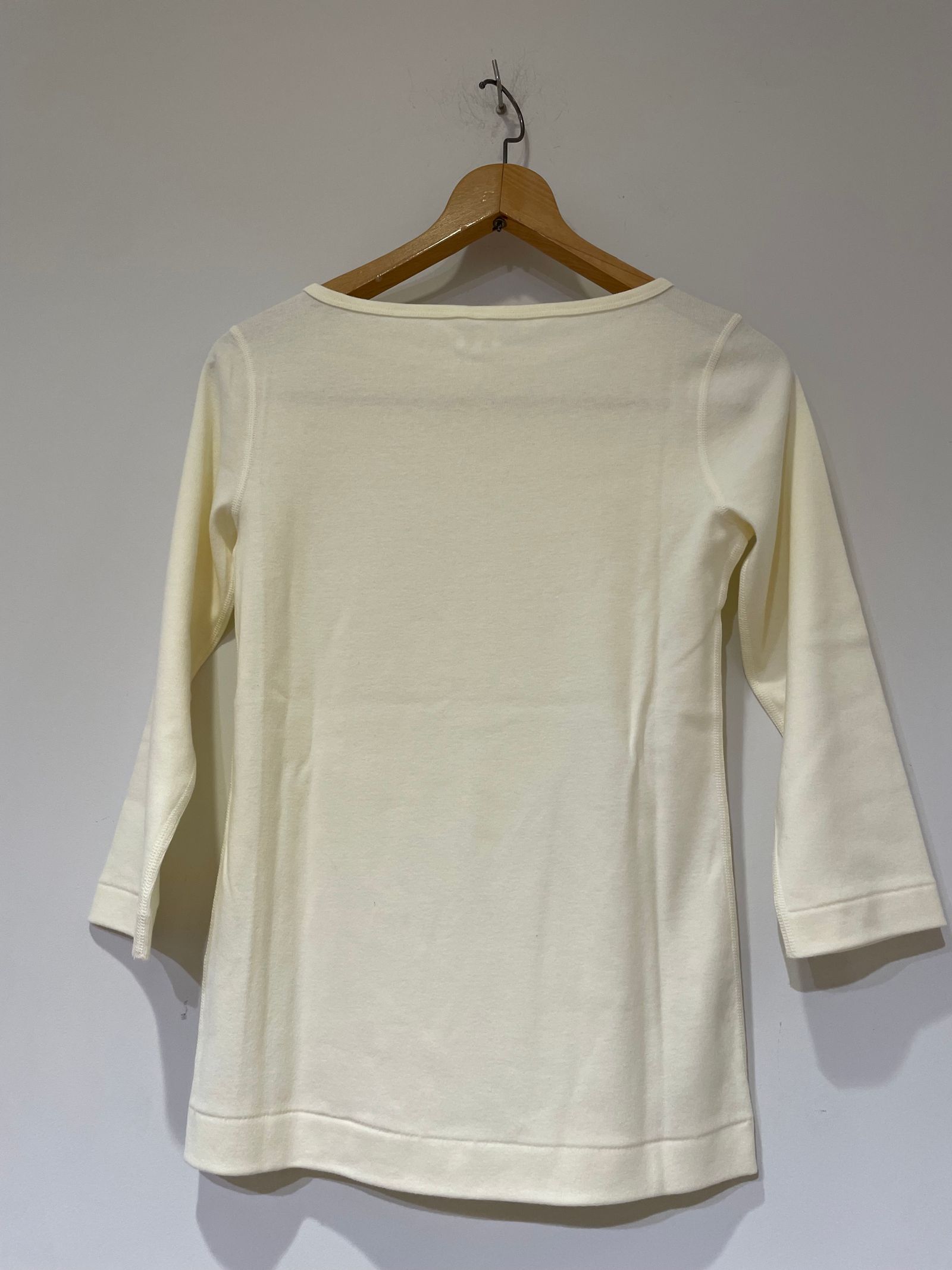 ジンジャー 七分袖 / ボートネックカットソー / エクリュ