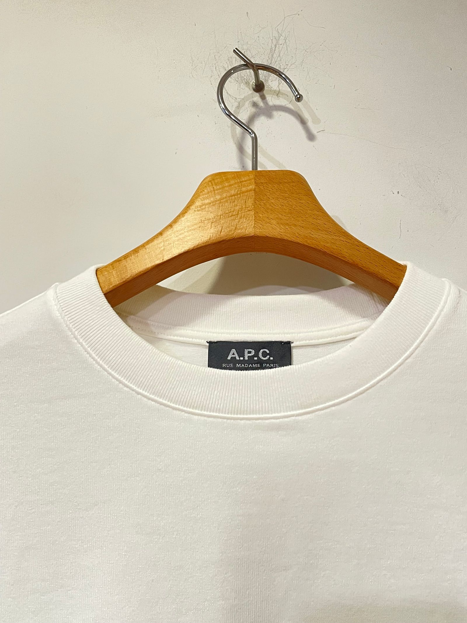 OLIVER Tシャツ / ワンポイント刺繡ロンT / ホワイト