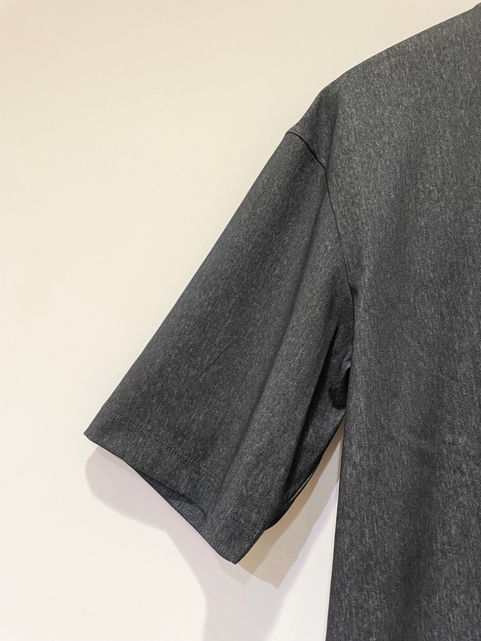 C/P Tricot Tee / コットンポリエステル半袖Tシャツ / チャコールグレー