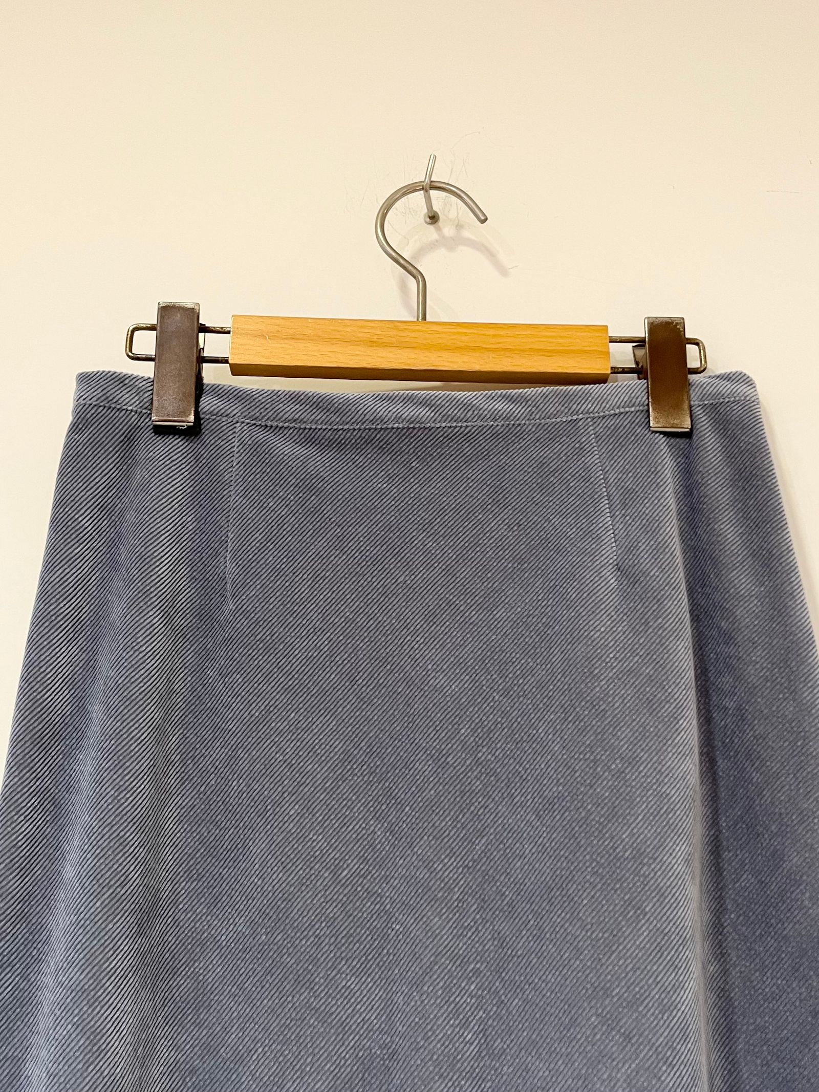 Bed&Breakfast / Chambray Corduroy Skirt / コーデュロイスカート / ライトブルー