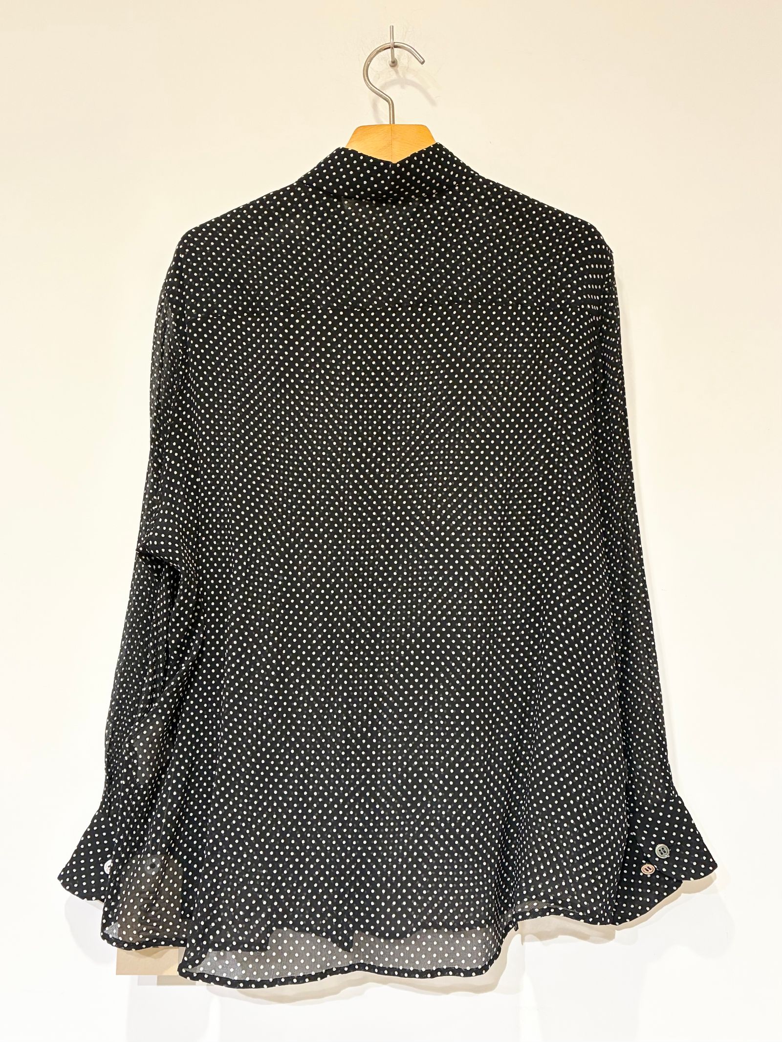 Dot Shirt / ドットシルクシャツ / ブラック