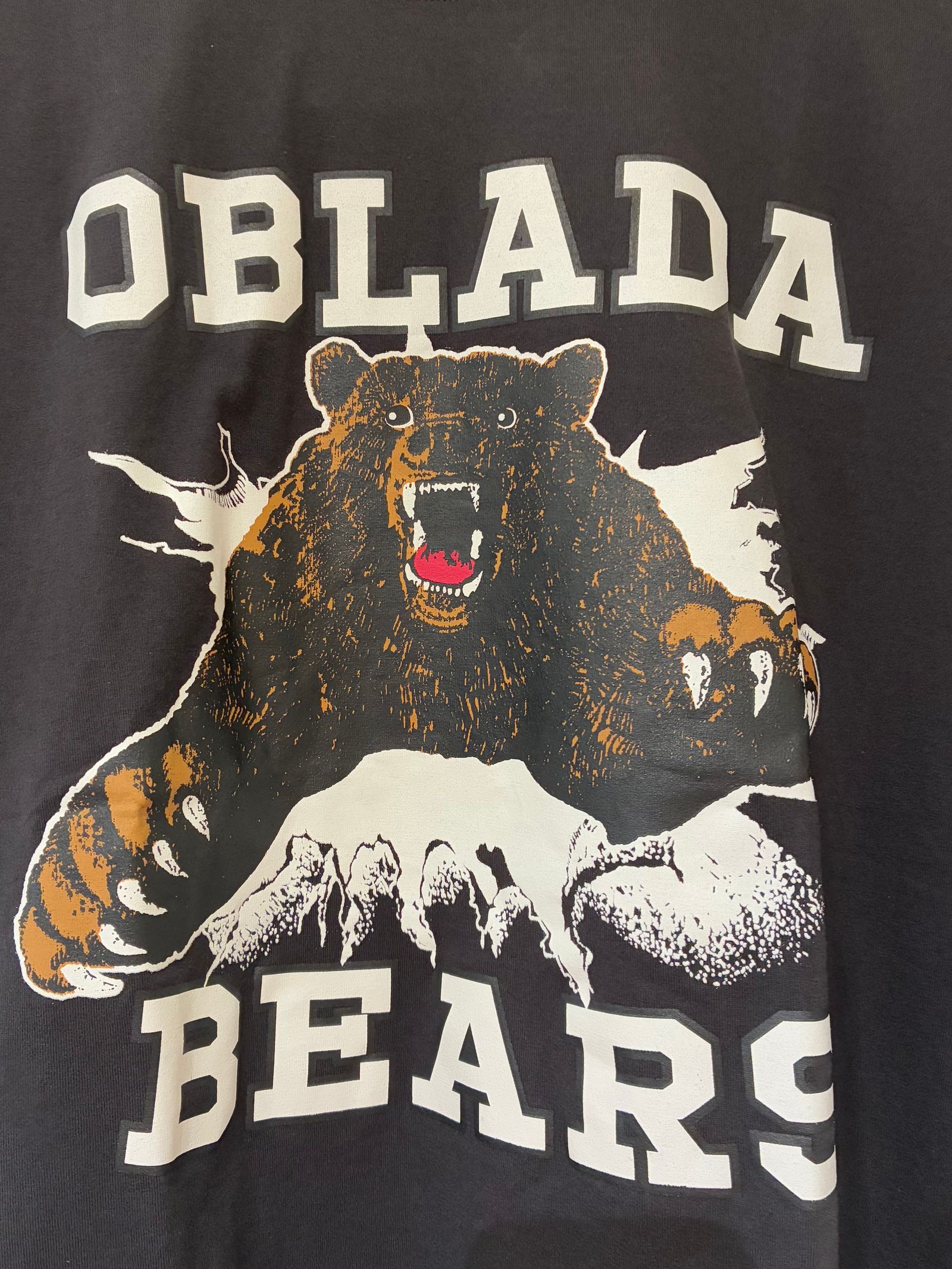BEARS TEE / 熊プリントTシャツ / ブラック