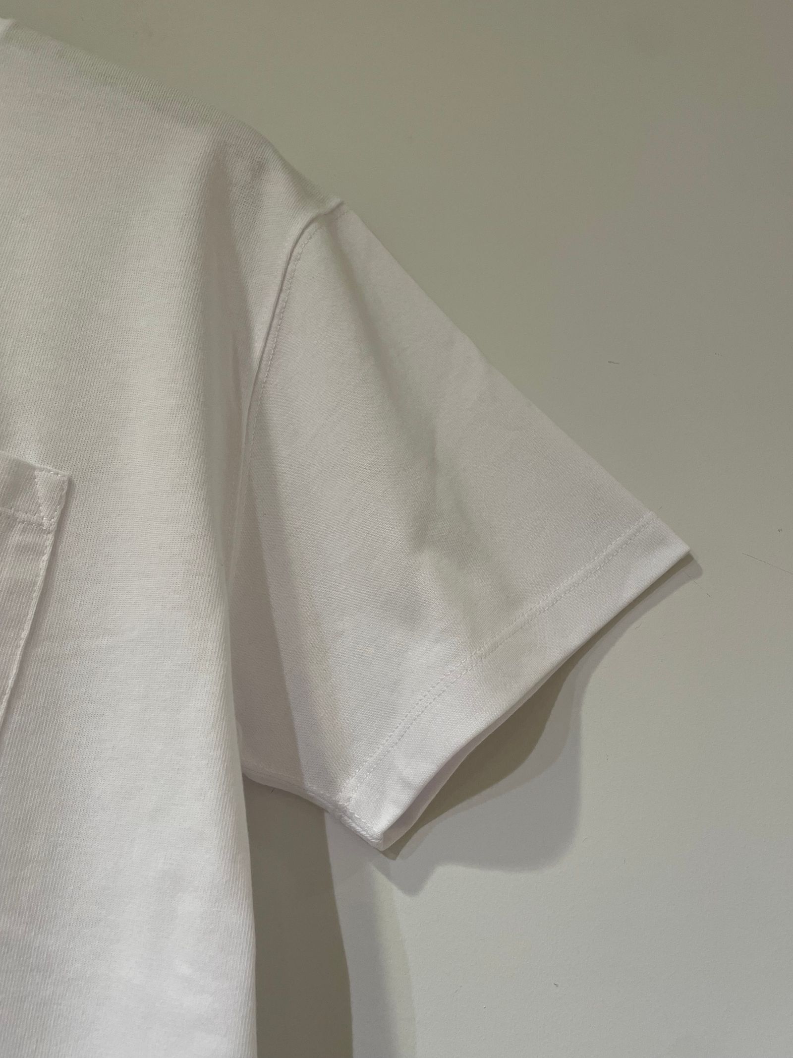 WOMEN'S SHORT SLEEVE POCKET T-SHIRT PLAIN / 半袖ポケットTシャツ / ホワイト