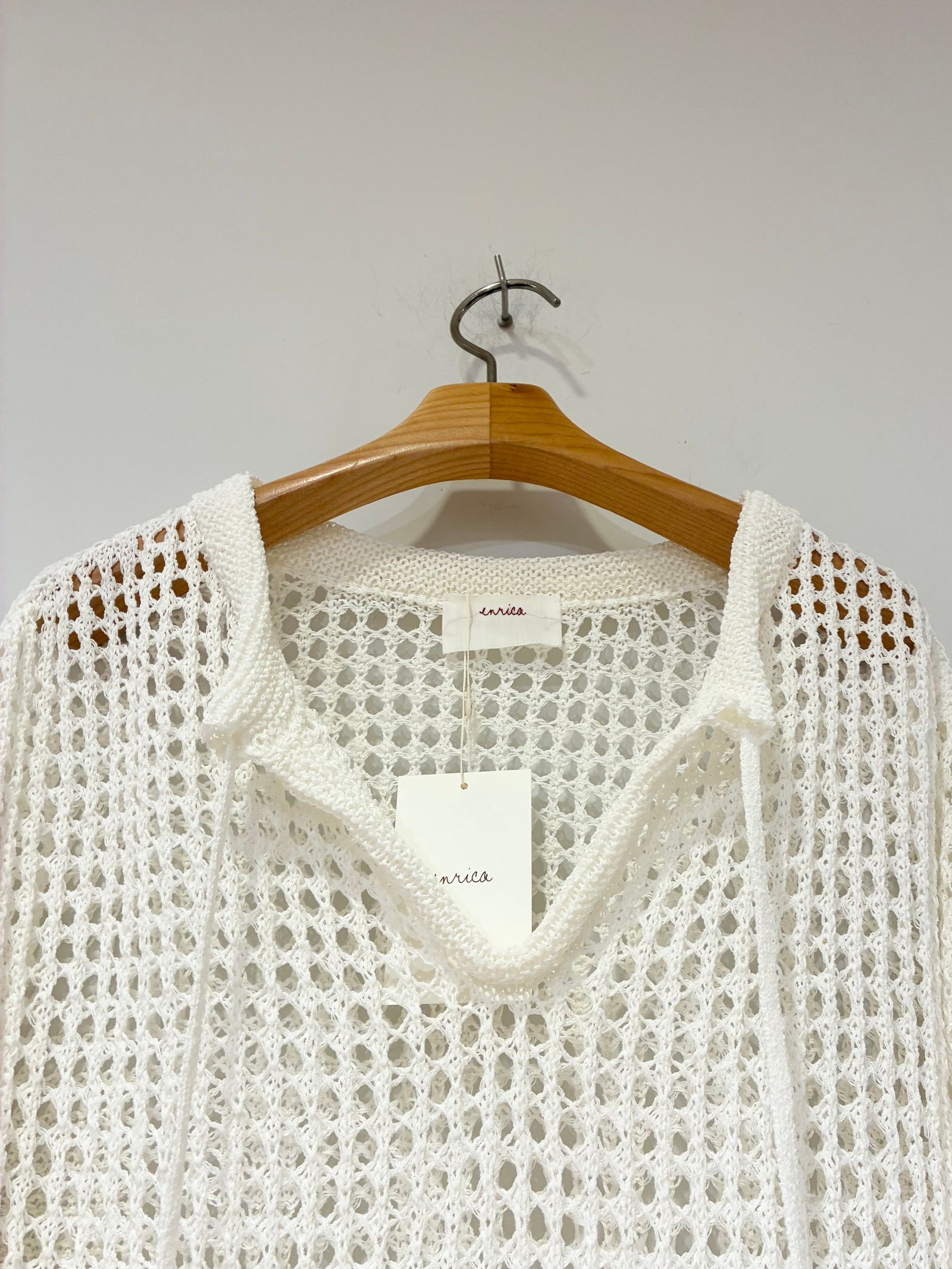 メッシュニットプルオーバー / オフホワイト