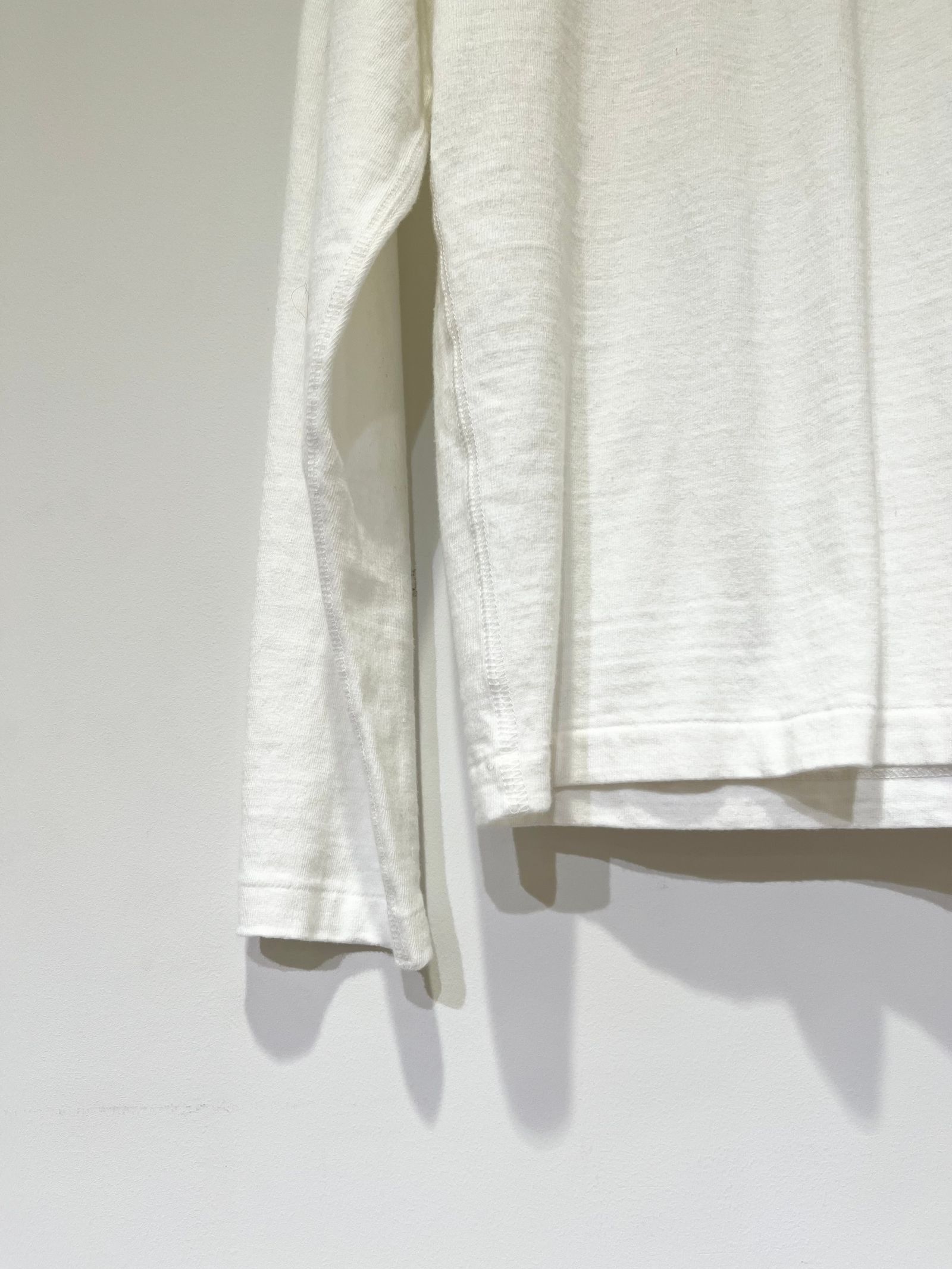 【再入荷】 COMPACT LONG TEE / ロングスリーブカットソー / ロンT / ホワイト