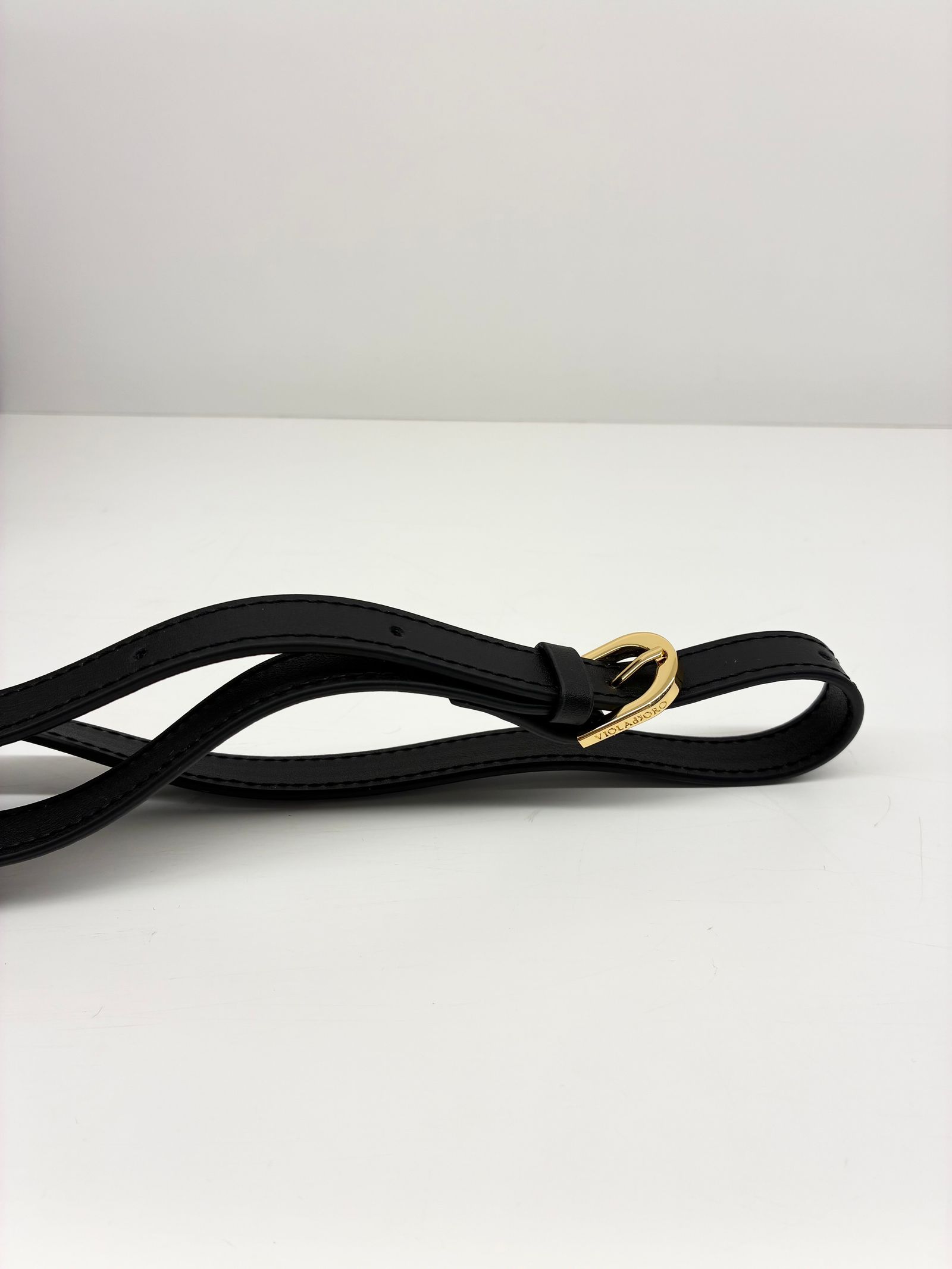 BRUNO / レザーパイピングナイロンバッグ / ブラック