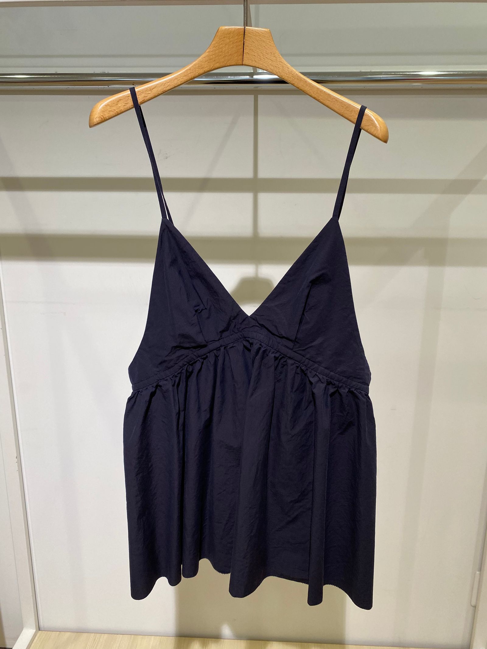 unfil - unfil アンフィル chambray weather-cloth camisole top