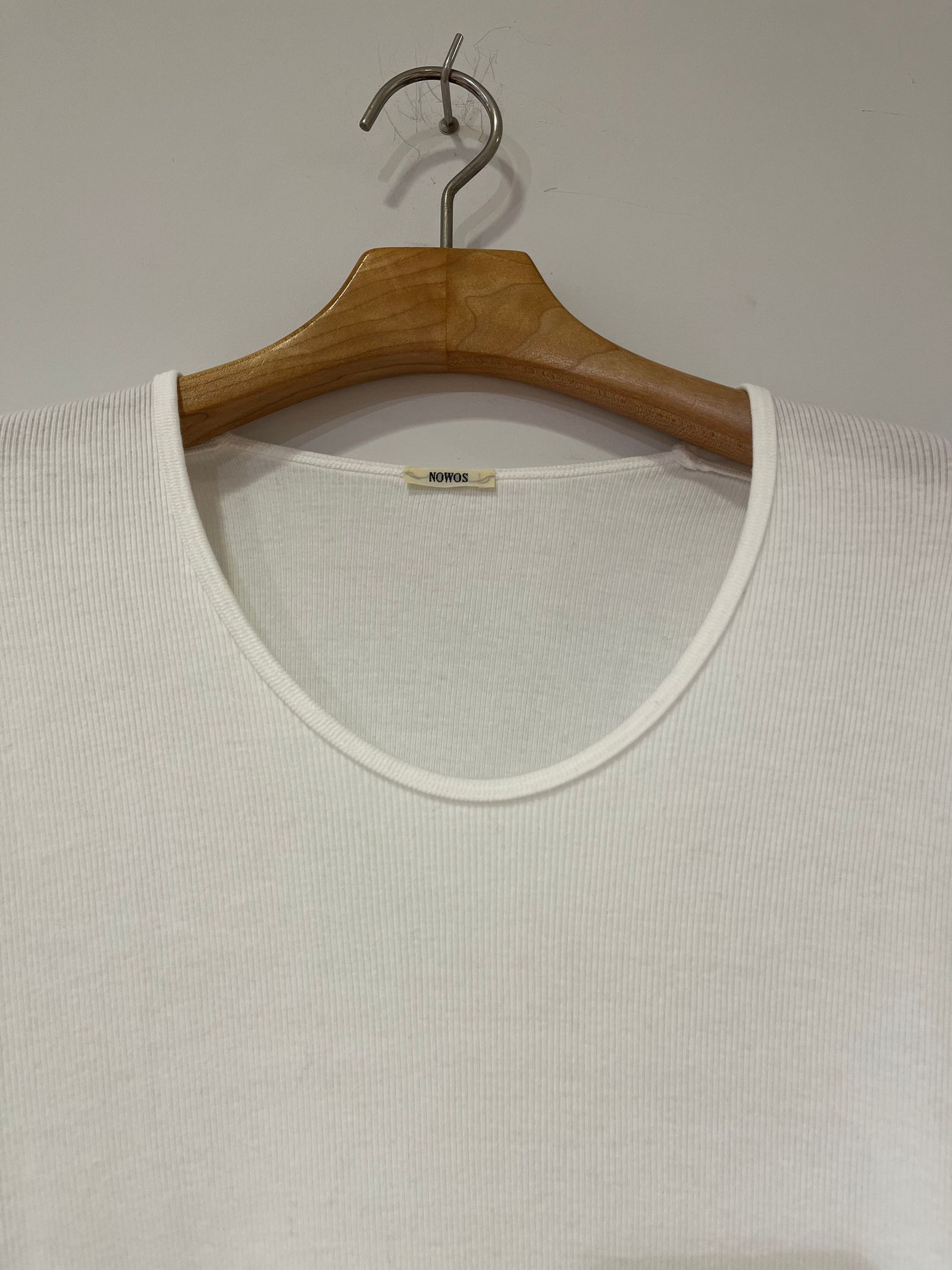 U-neck Long Sleeve T-shirt ロングスリーブTシャツ nowos 6201005963