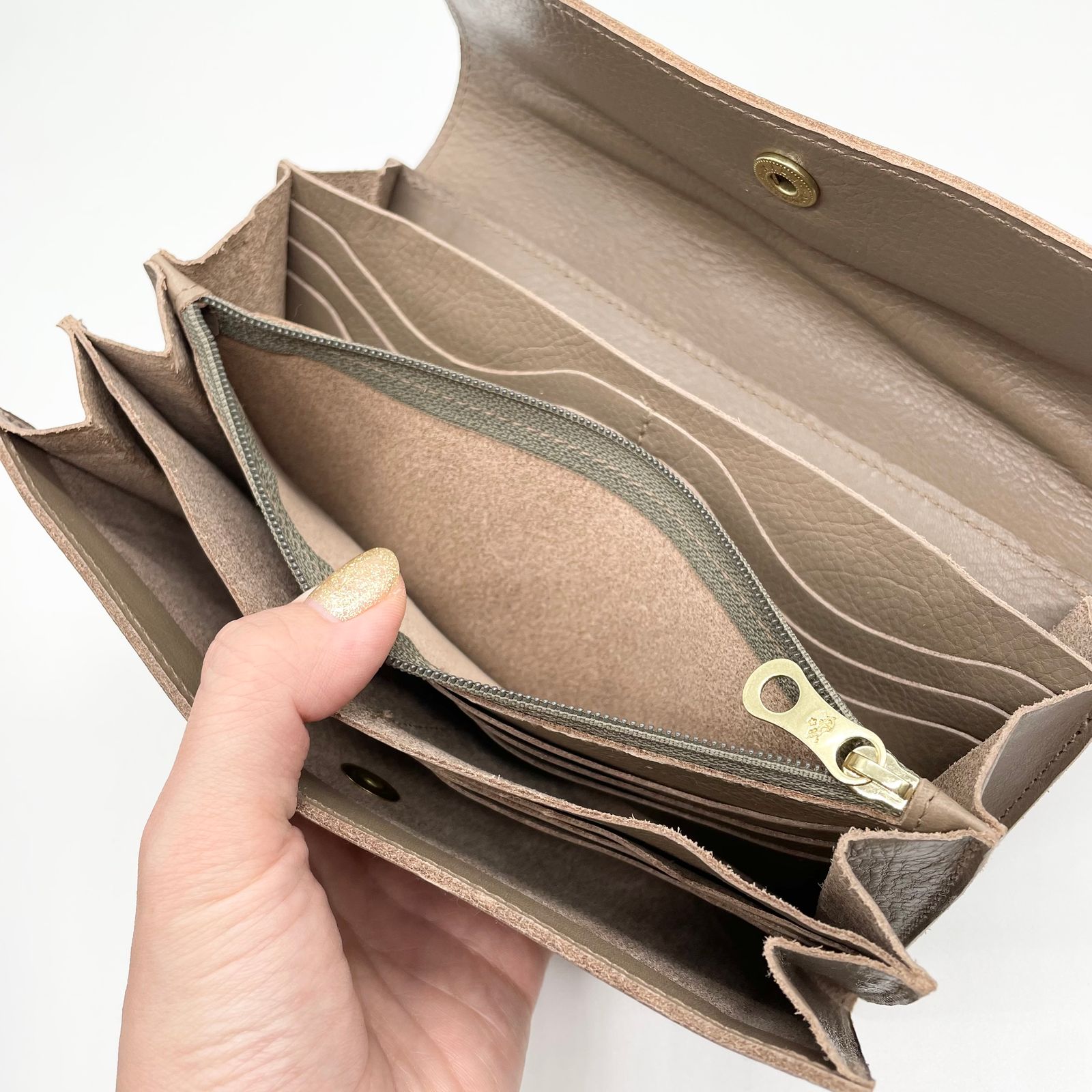 スナップボタン長財布