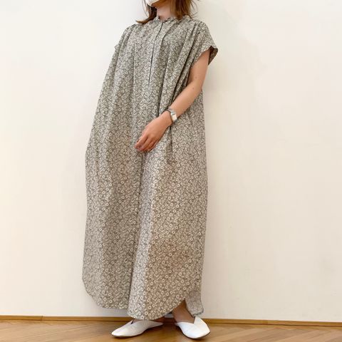 PASSIONE 一枚でかわいい花柄シャツワンピース