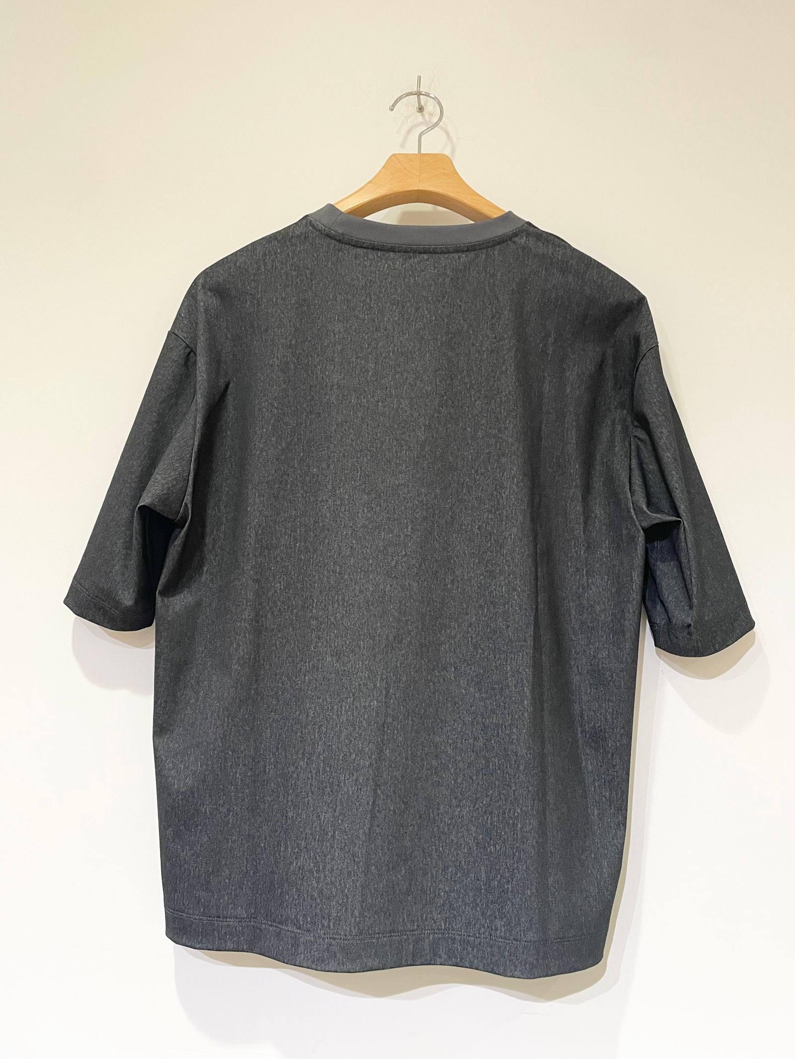 C/P Tricot Tee / コットンポリエステル半袖Tシャツ / チャコールグレー