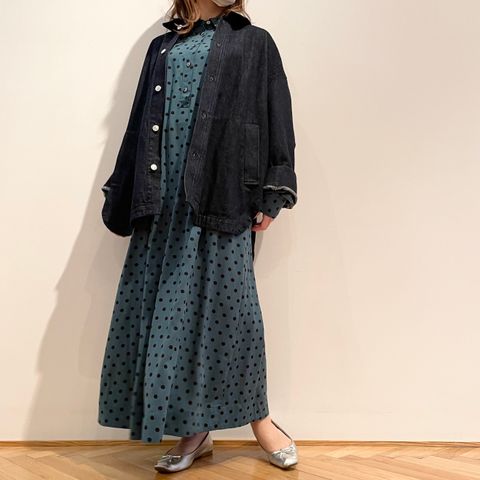 dah'lia レトロな雰囲気が魅力のドットワンピース