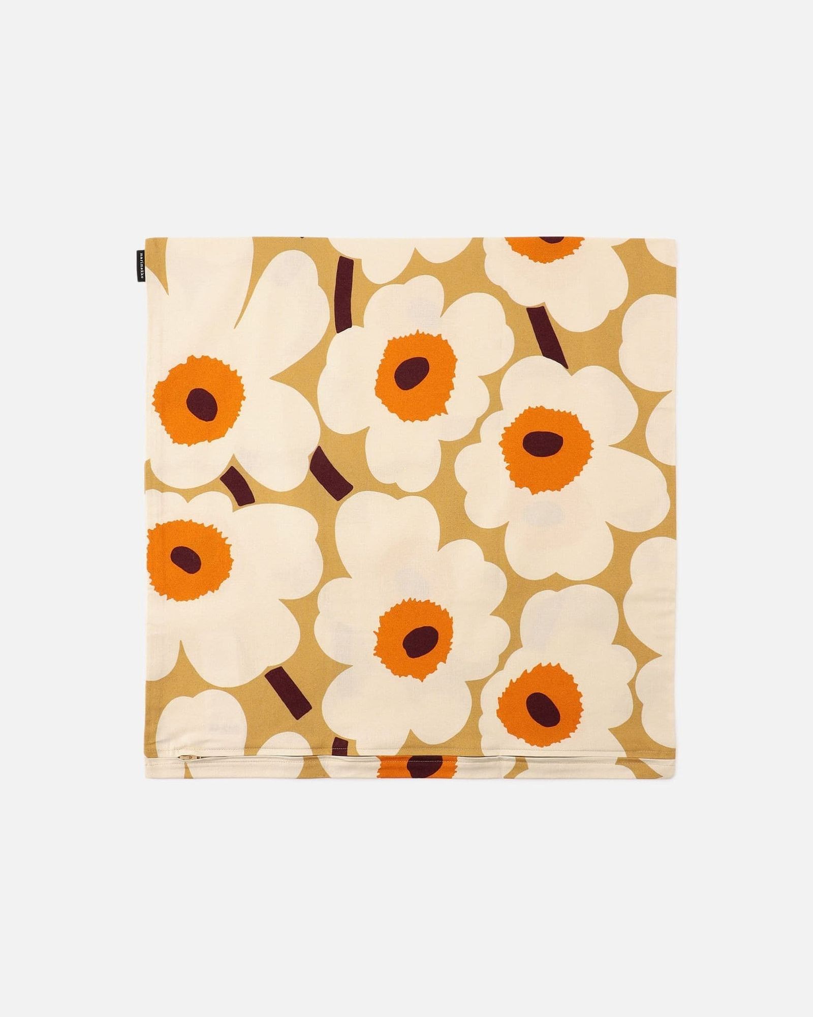 【ラスト1点】Pieni Unikko / ウニッコクッションカバー / 50×50cm / キャメル / ベージュ