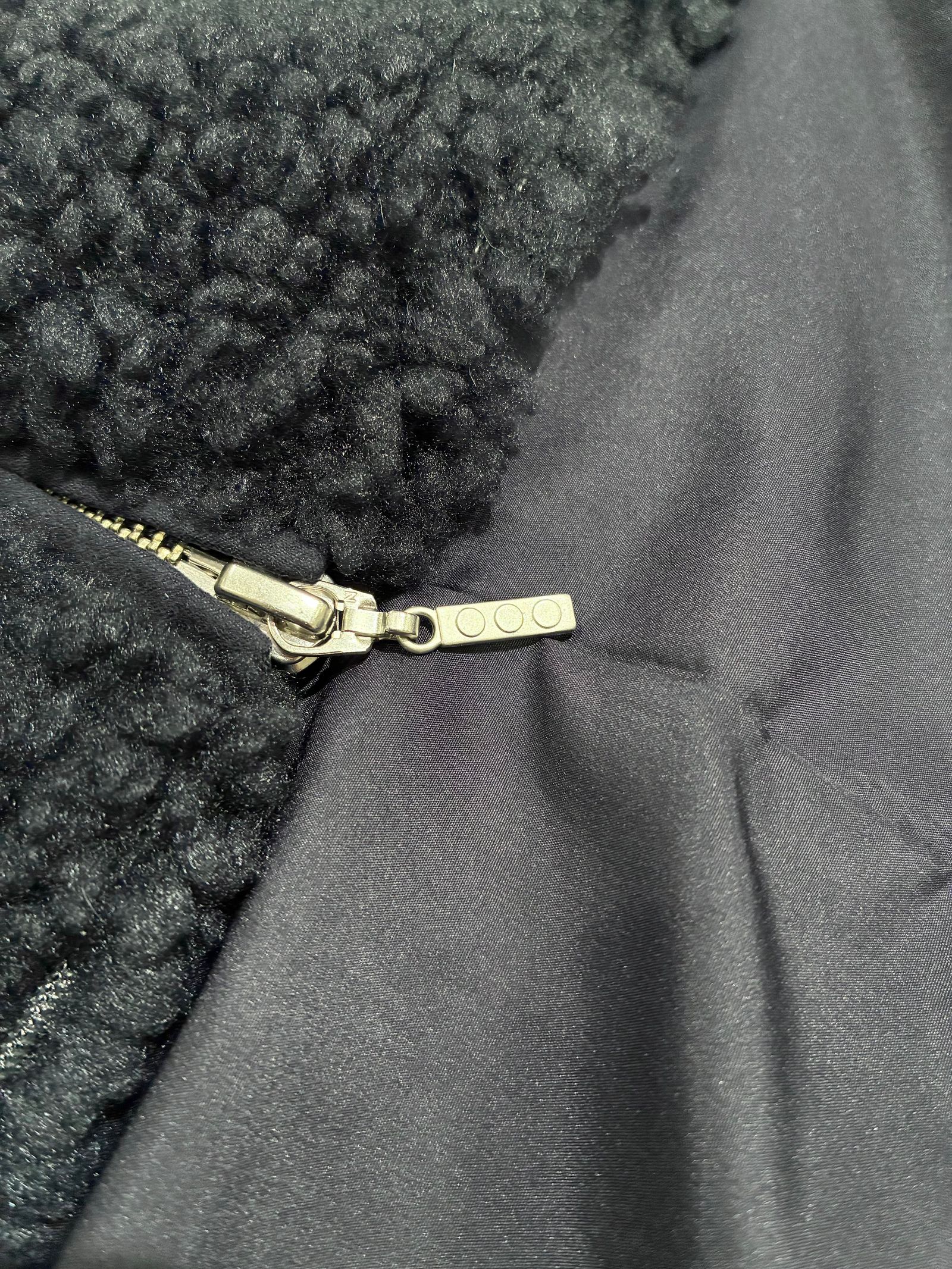 エコペルボア ケープベスト / ボアベスト / ネイビー