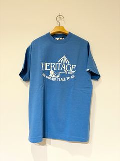HERITAGE TEE / ロゴTシャツ / ブルー