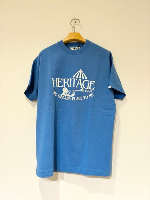 HERITAGE TEE / ロゴTシャツ / ブルー