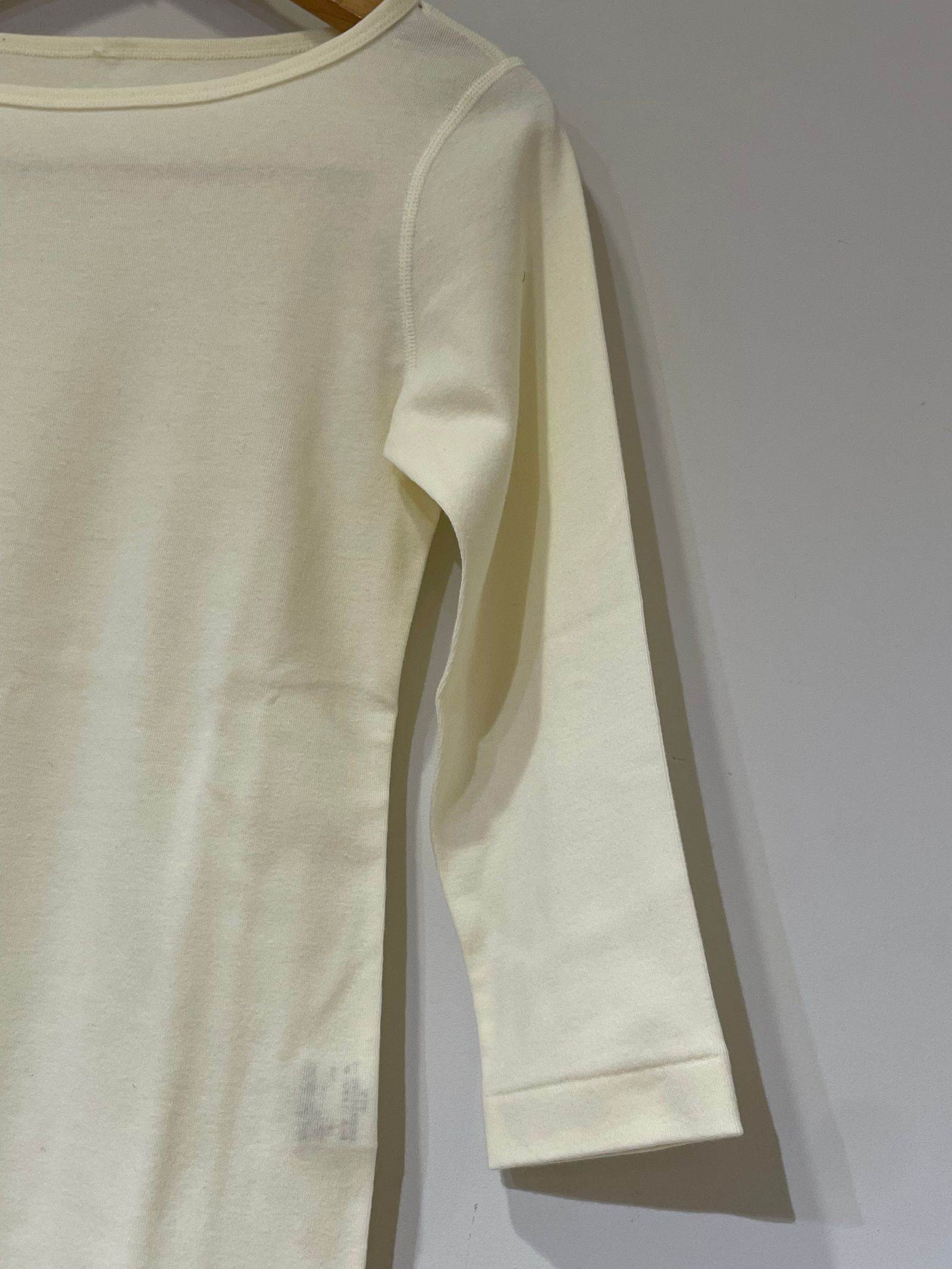 ジンジャー 七分袖 / ボートネックカットソー / エクリュ