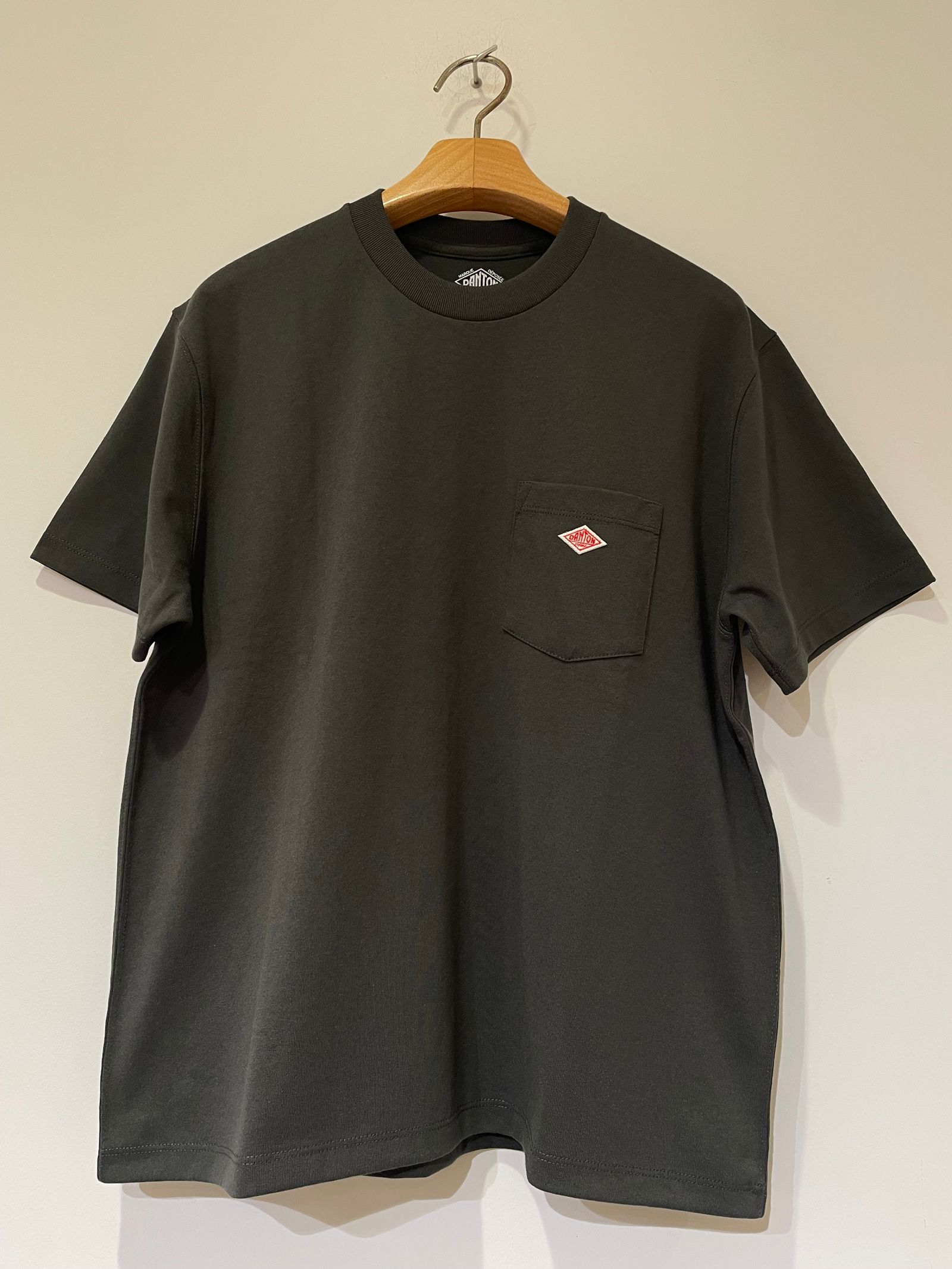 WOMEN'S SHORT SLEEVE POCKET T-SHIRT PLAIN / 半袖ポケットTシャツ / グレー
