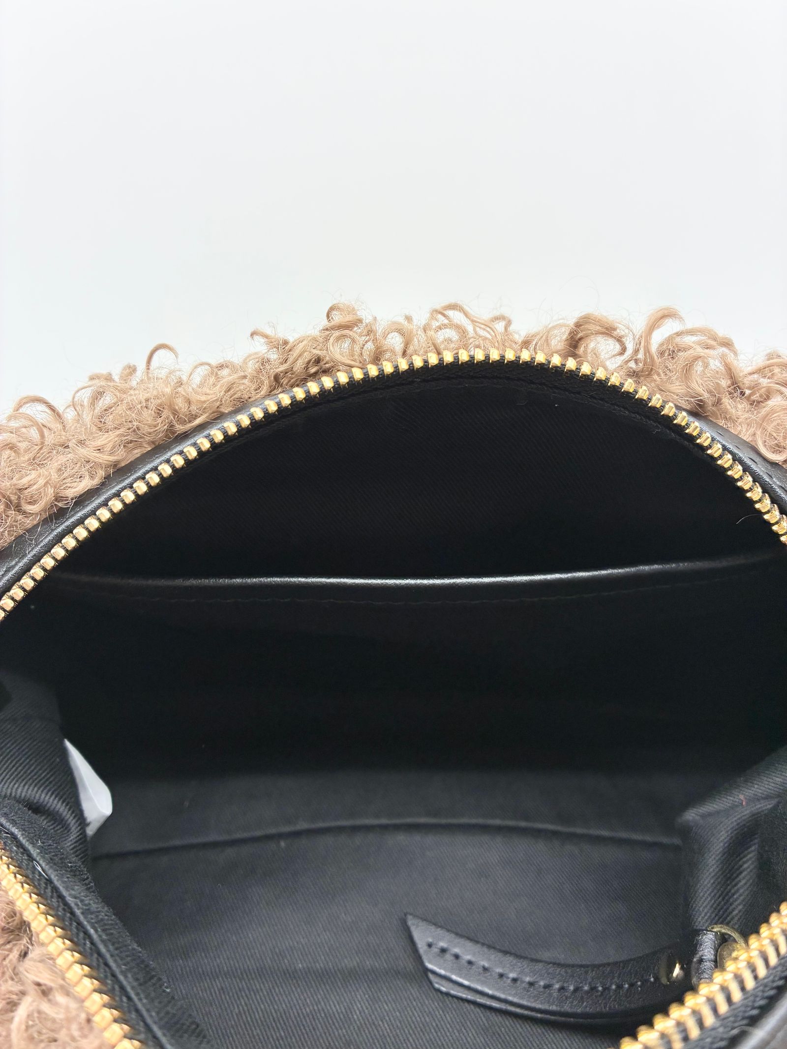 ELMO / カルガンラムエコファーショルダーバッグ / ブラウン