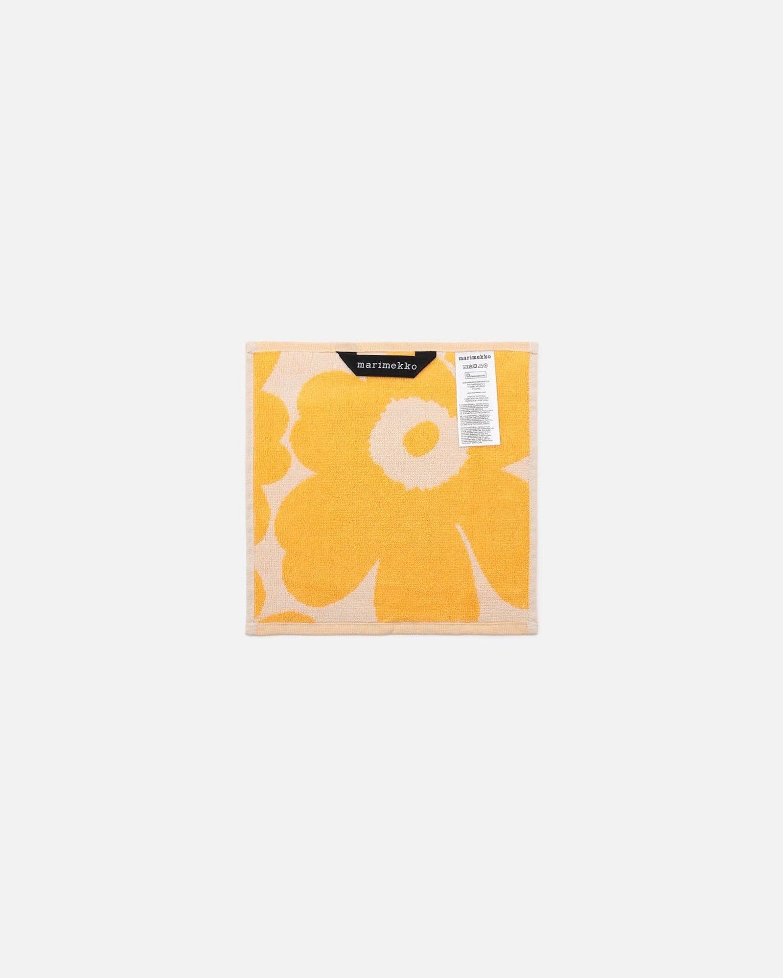 【日本限定】Unikko / ミニタオル / 26×26cm / イエロー