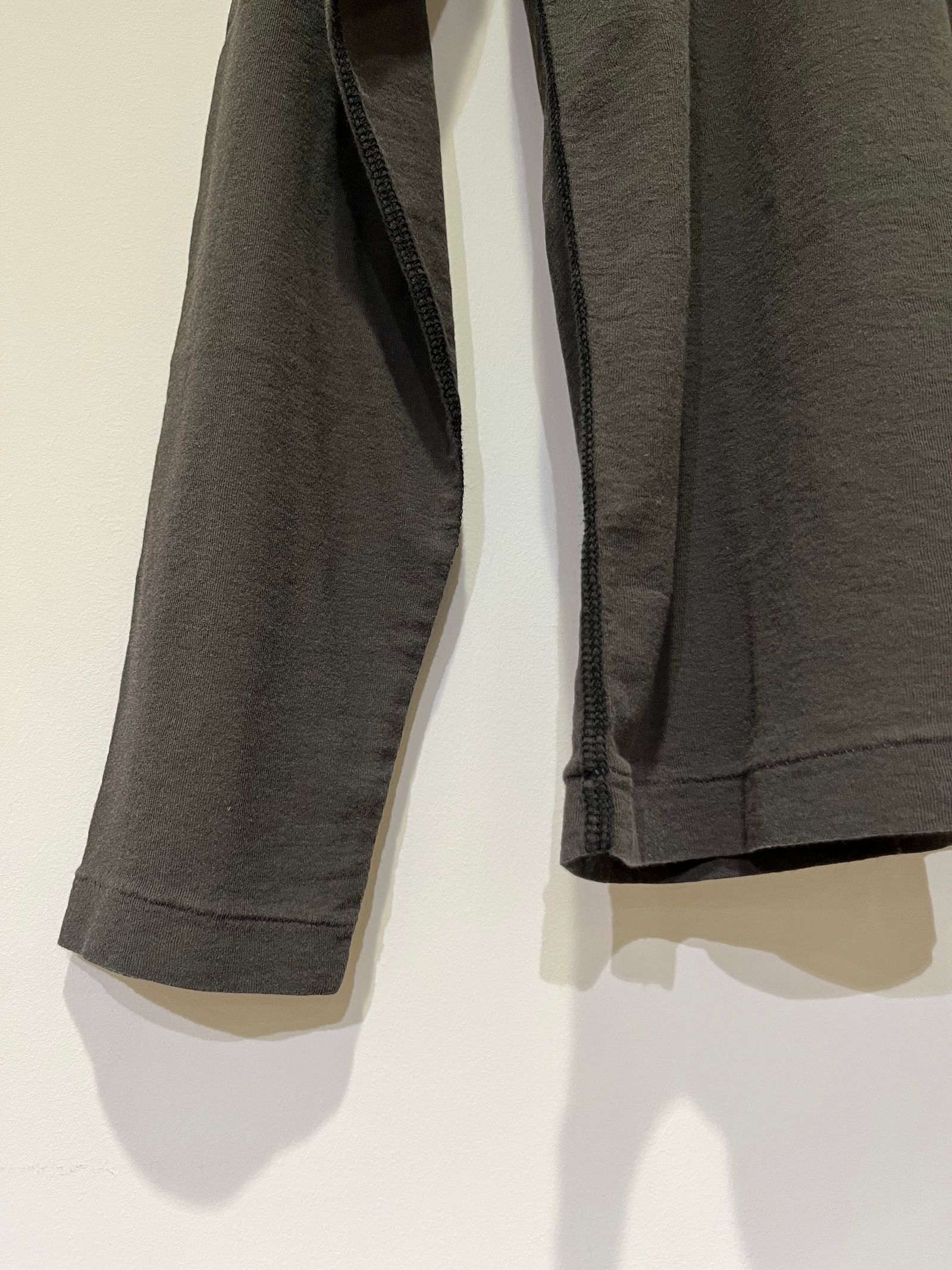 SHEER LONG SLEEVE TEE / シアーロンT / チャコールグレー