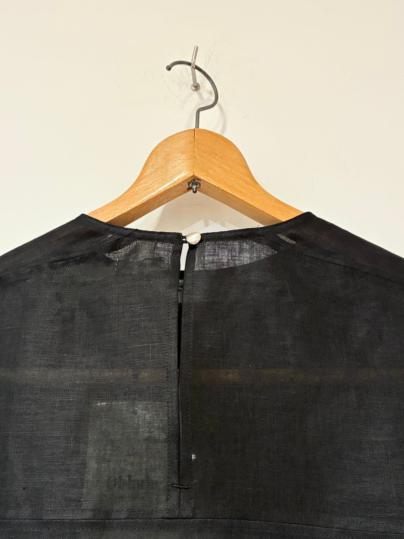 LINEN TEE BLOUSE / リネンブラウス / ブラック