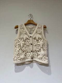 Major Vest カギ編みベスト ニットベスト demylee 3910800041
