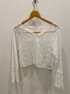 LACE BLOUSE nowos 2023SS ノーウォス レースブラウス