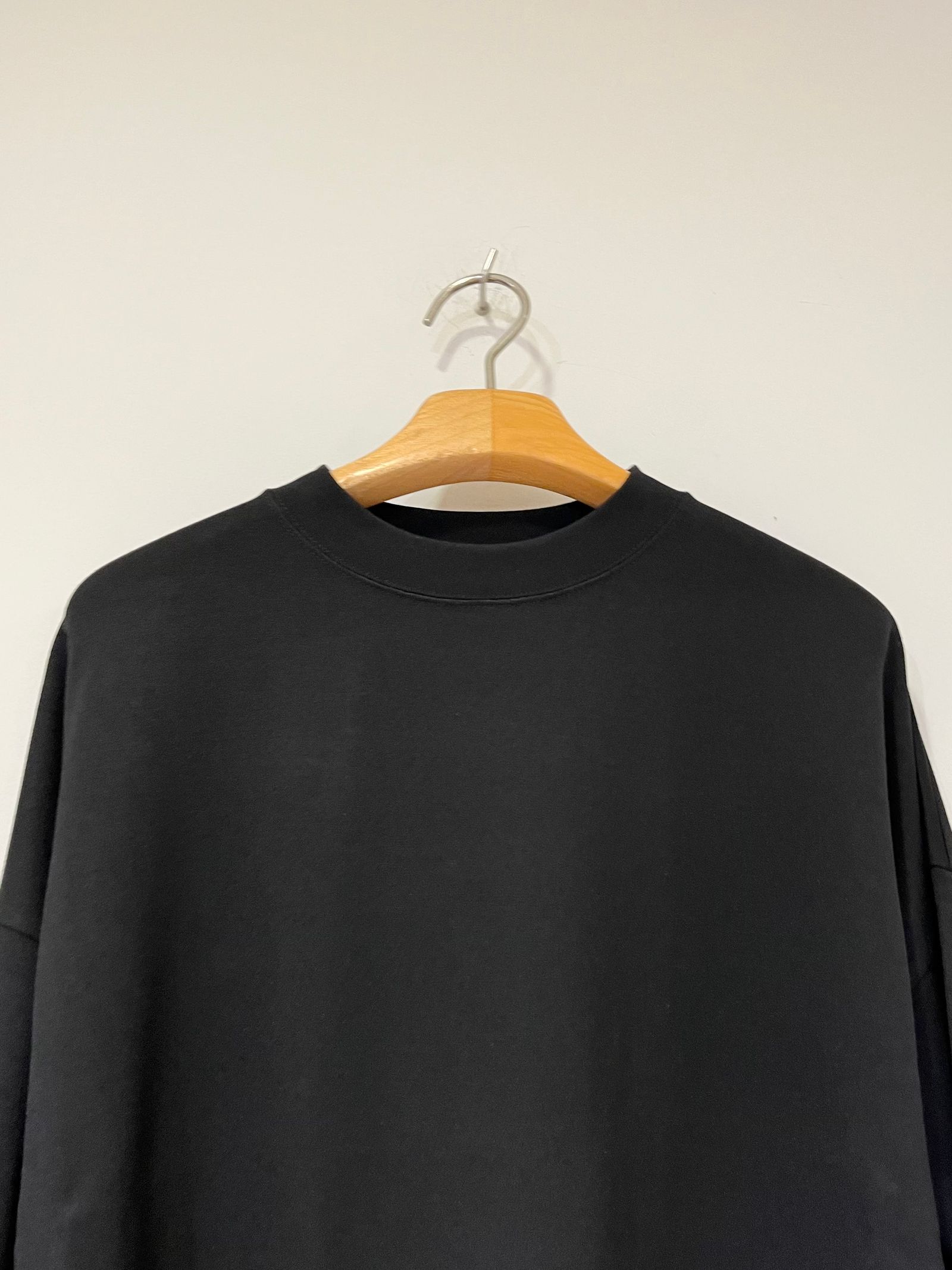 Standard Stretch Super Ponte Big Top / オーバーサイズロンT / ブラック