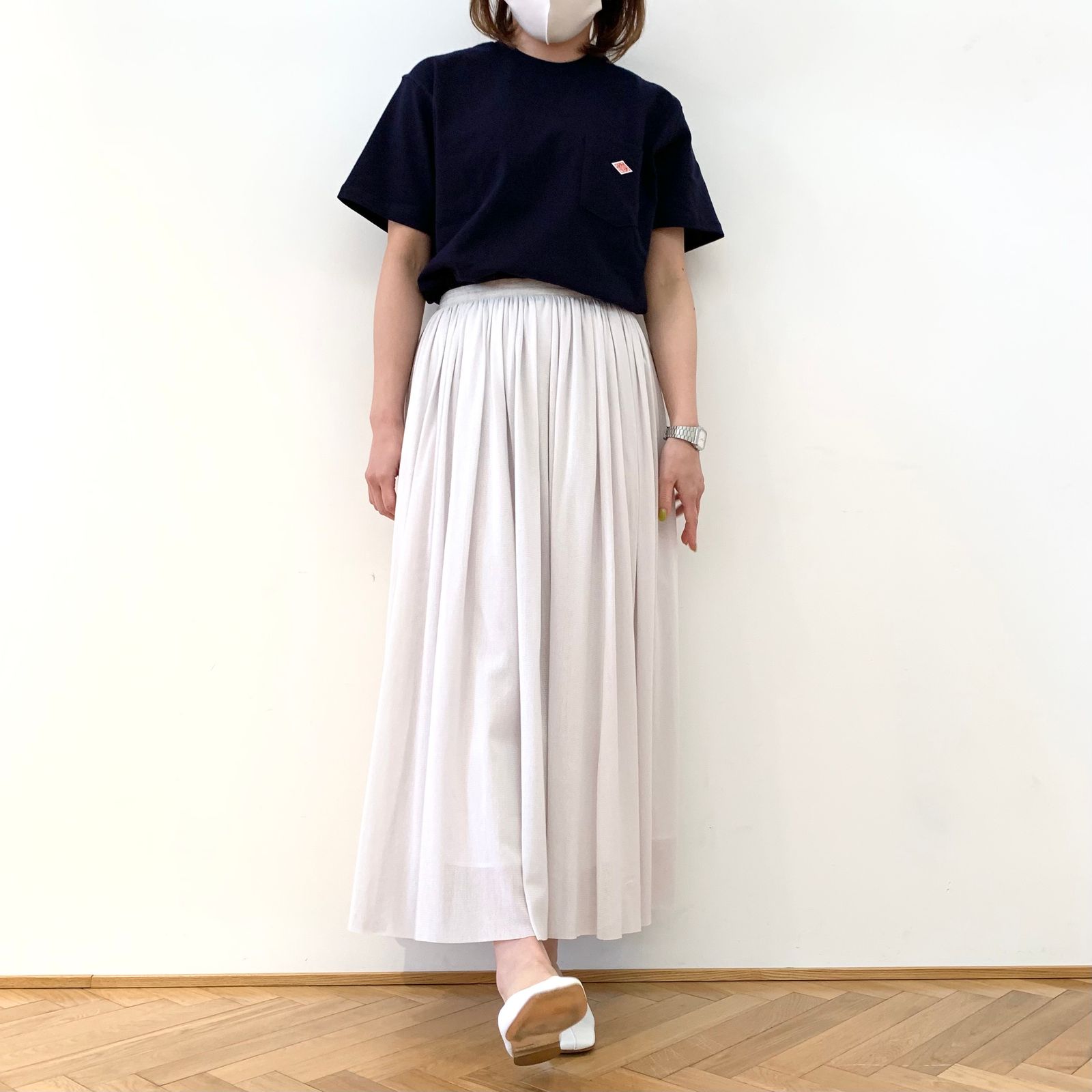 クルーネックポケットTシャツ