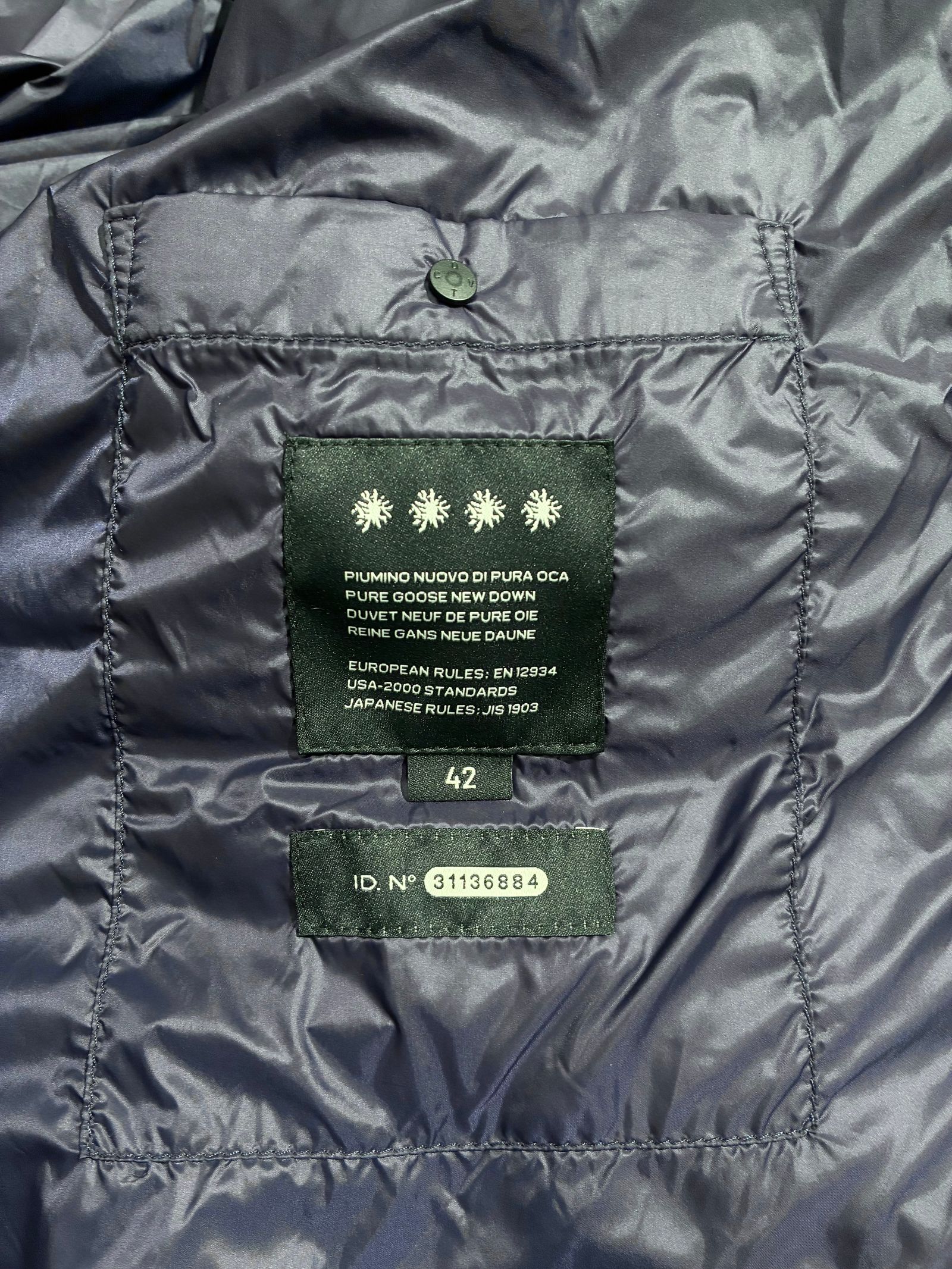 WICAPI / ウィカピ / ミドル丈ダウン / ネイビーブルー