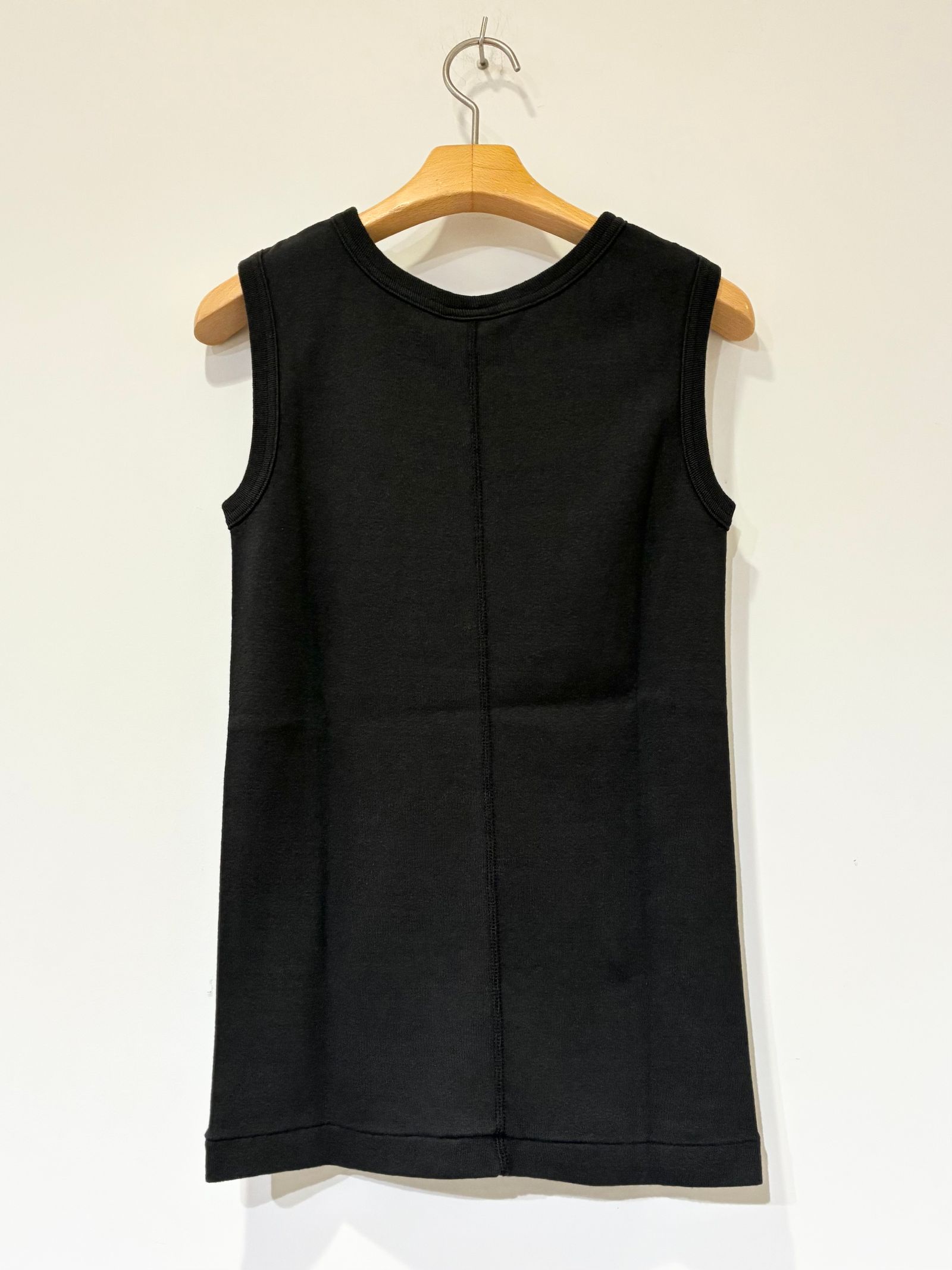 CIRCULAR RIB SLEEVELESS / ノースリーブトップス / タンクトップ / ブラック
