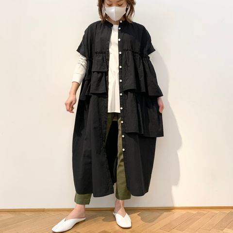 様々なコーディネートが楽しめるdahl'iaのシャツワンピース