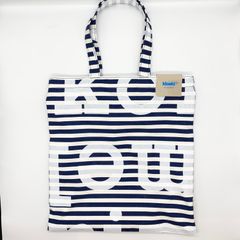 marimekko huopakeltano tasaraita logo トートバッグ