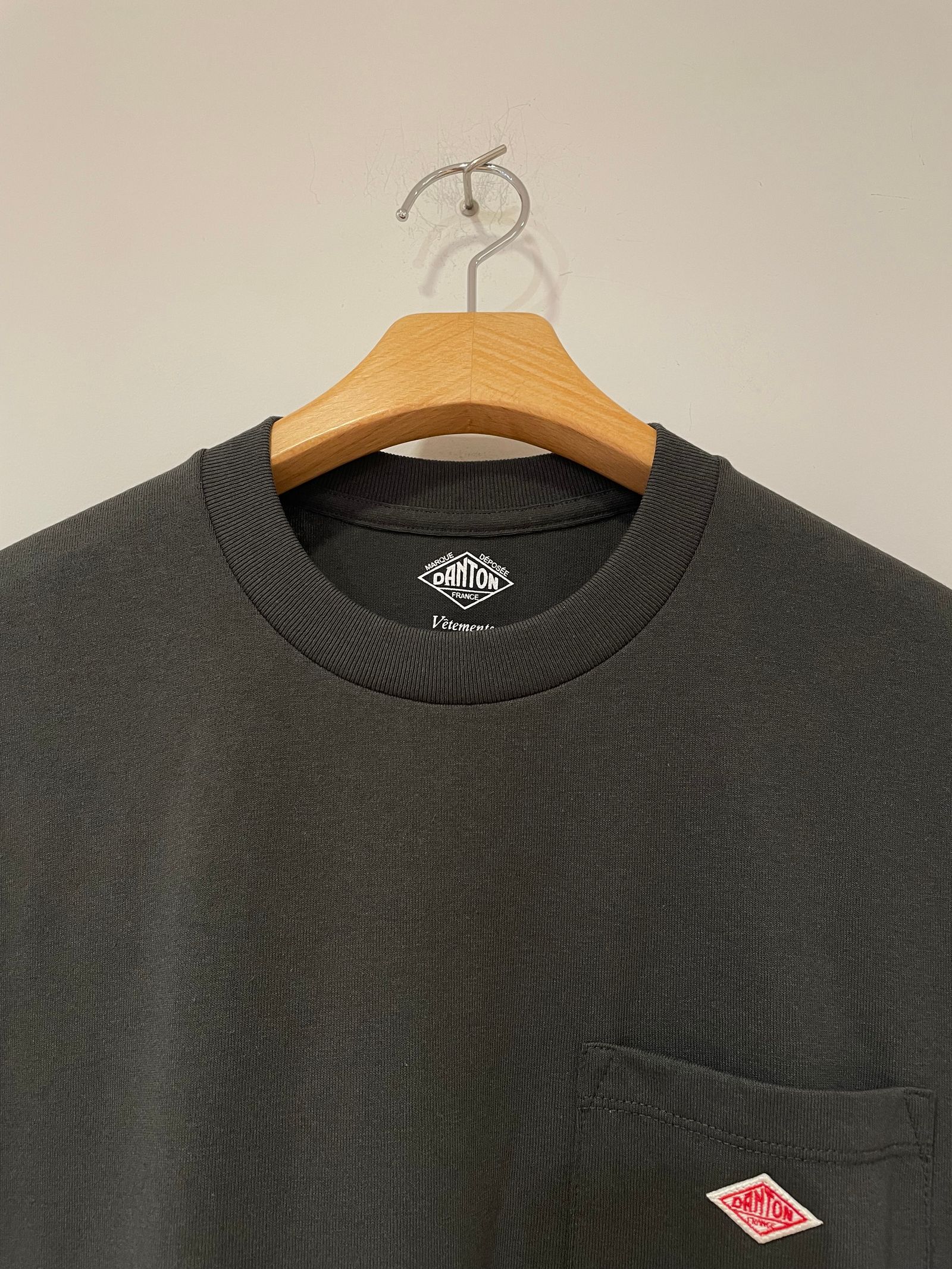MEN'S SHORT SLEEVE POCKET T-SHIRT PLAIN / 半袖ポケットTシャツ / グレー